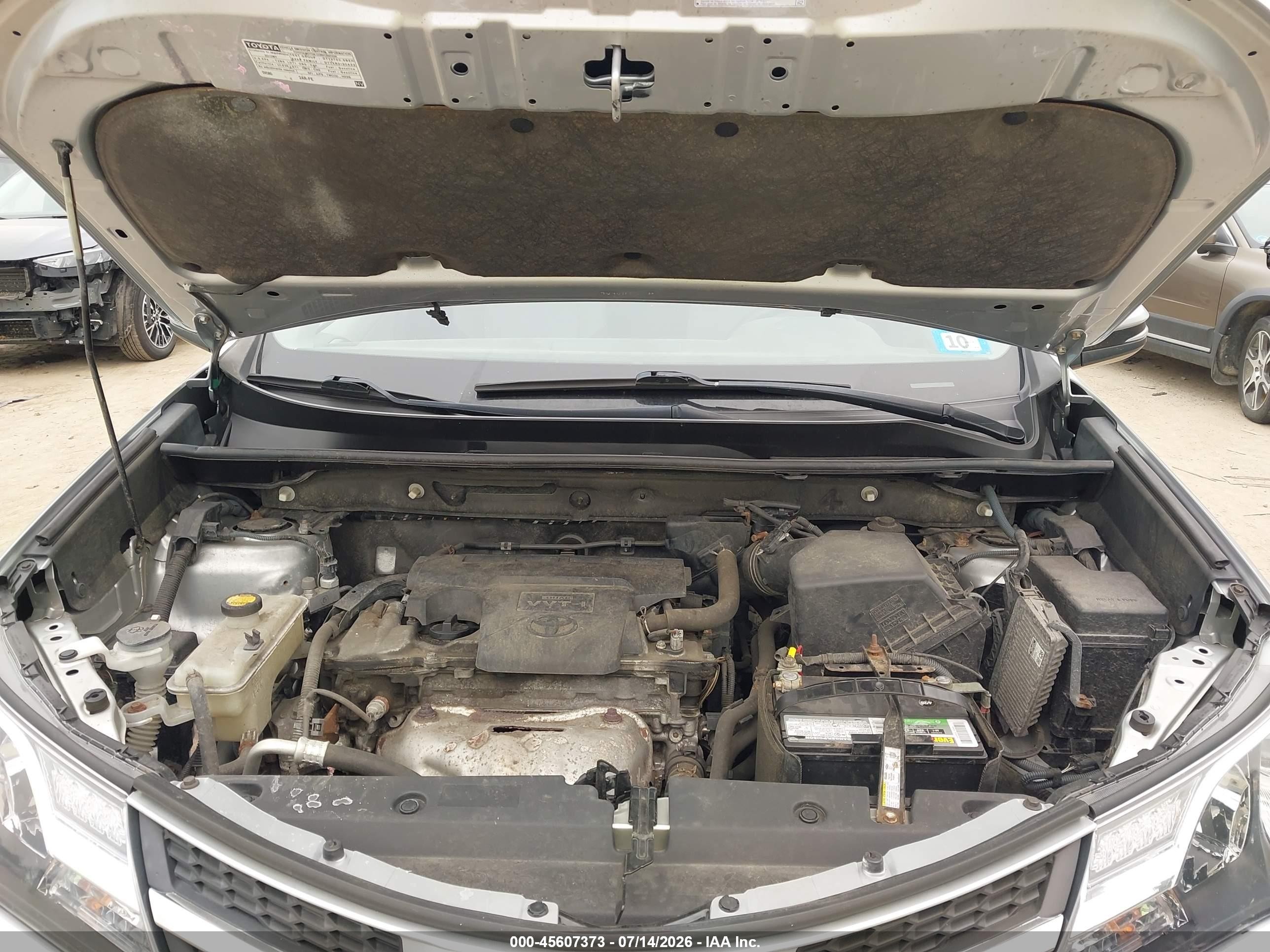 2013 Toyota Rav4 Xle Silver vin: JTMRFREV3DD040571