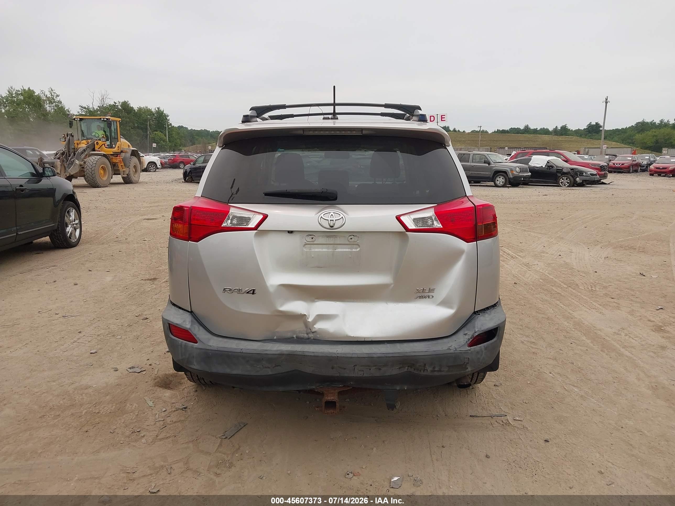 2013 Toyota Rav4 Xle Silver vin: JTMRFREV3DD040571
