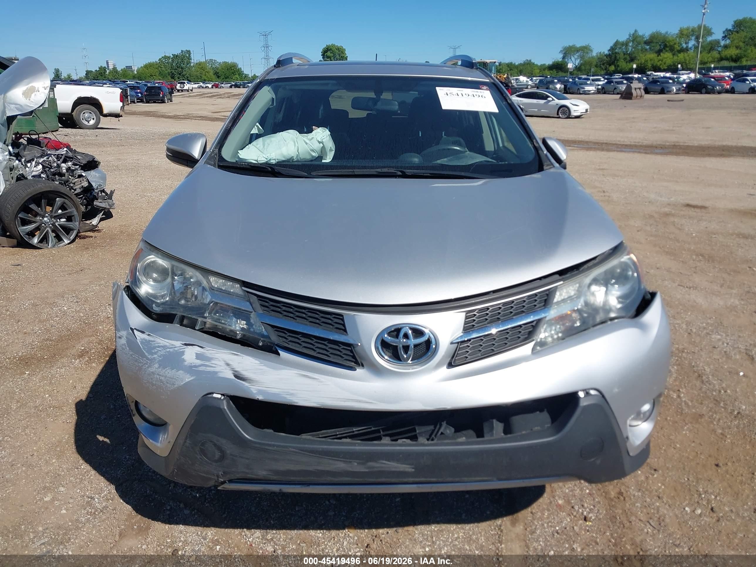 2014 Toyota Rav4 Xle Silver vin: JTMRFREV3ED074432