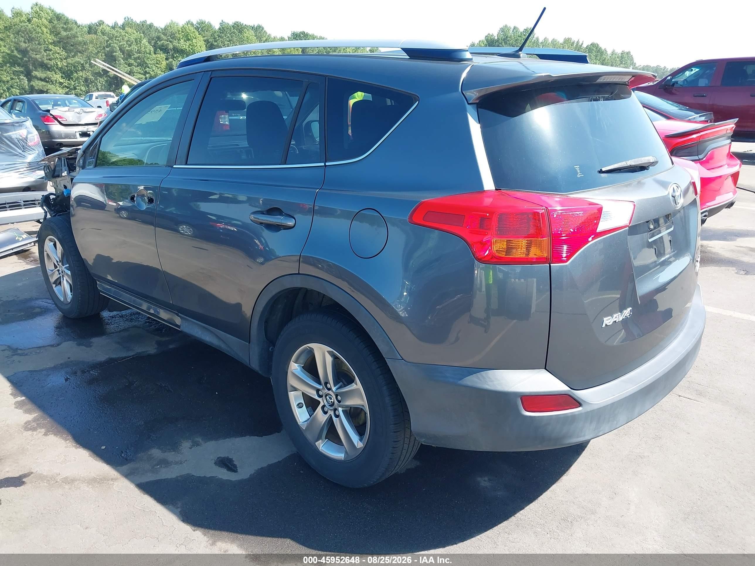 2015 Toyota Rav4 Xle Серый vin: JTMRFREV3FD122965