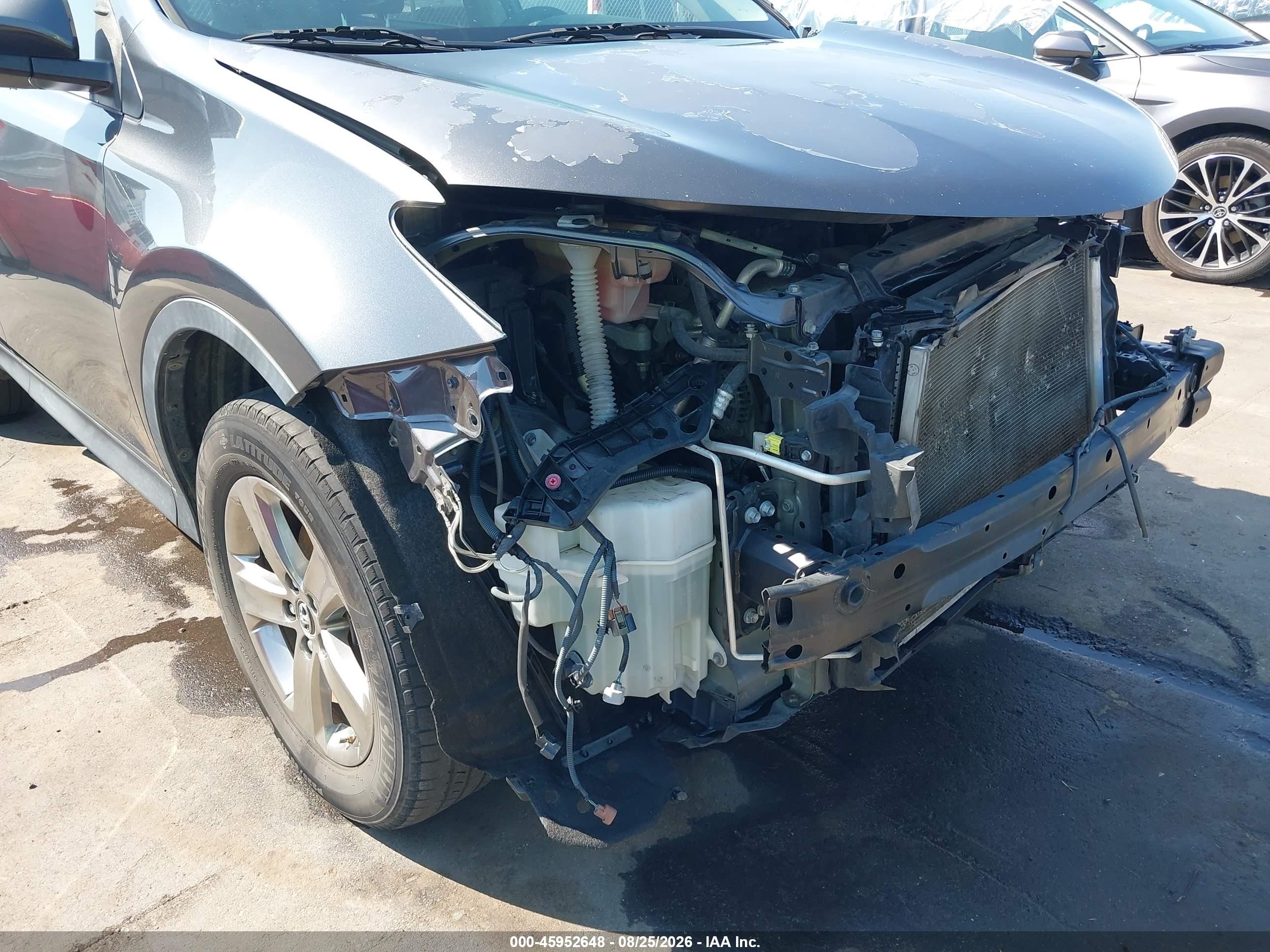 2015 Toyota Rav4 Xle Серый vin: JTMRFREV3FD122965