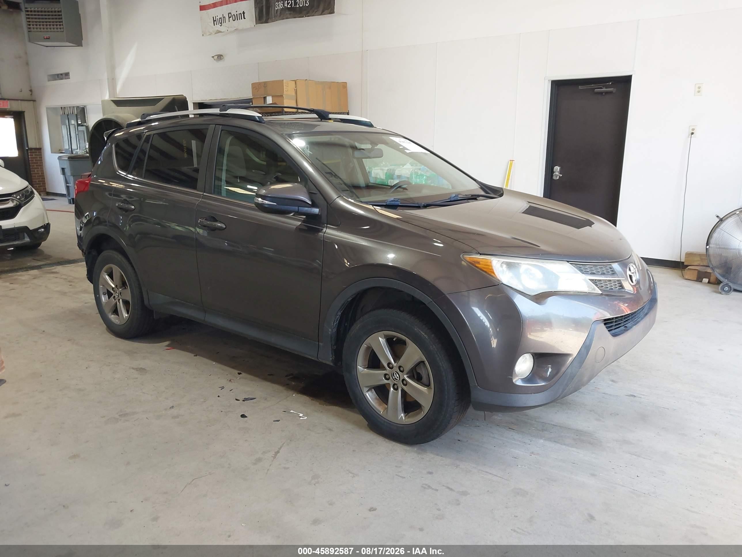 2015 Toyota Rav4 Xle Gray vin: JTMRFREV3FJ028649