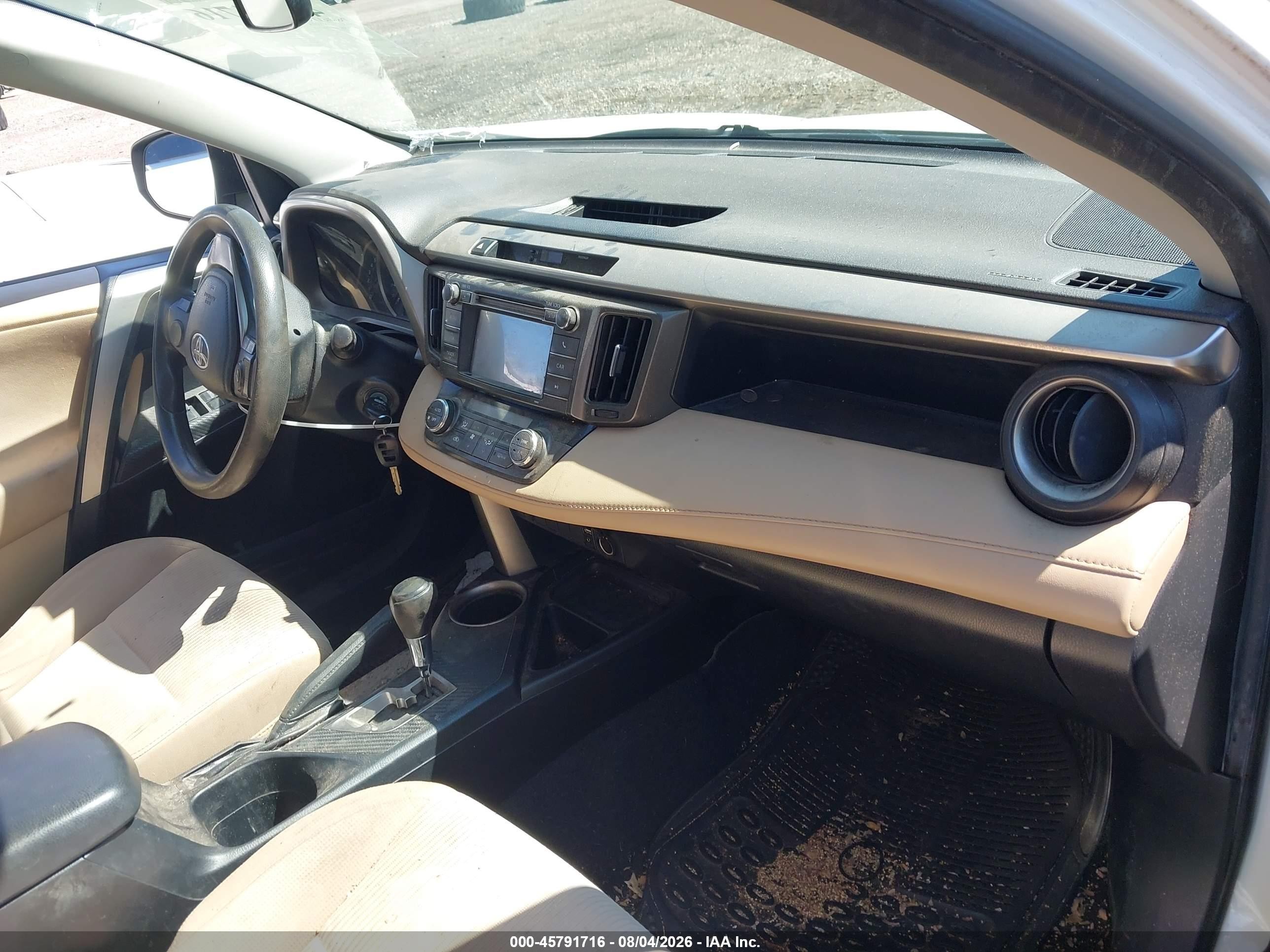 2013 Toyota Rav4 Xle White vin: JTMRFREV4D5027418