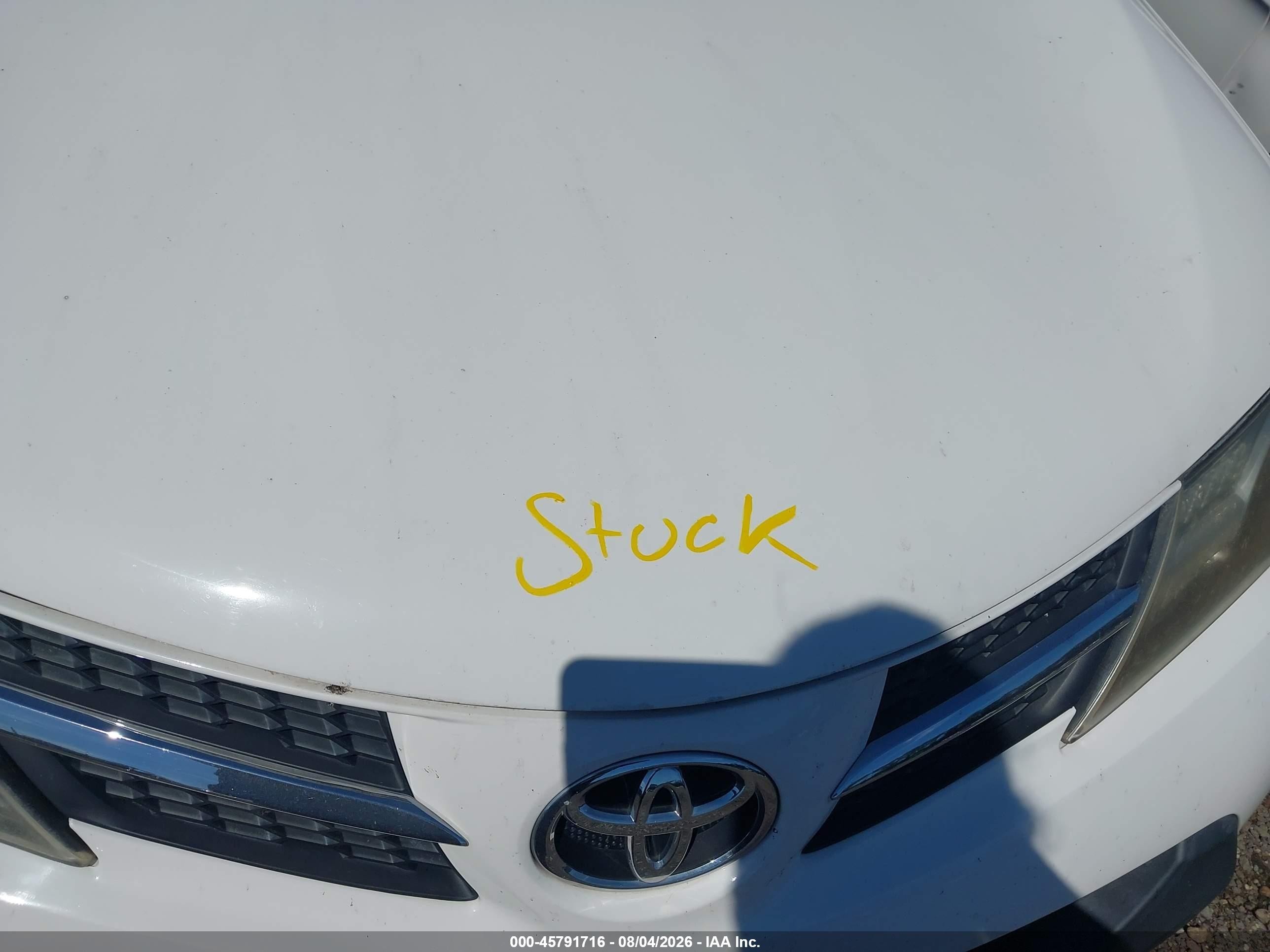 2013 Toyota Rav4 Xle White vin: JTMRFREV4D5027418
