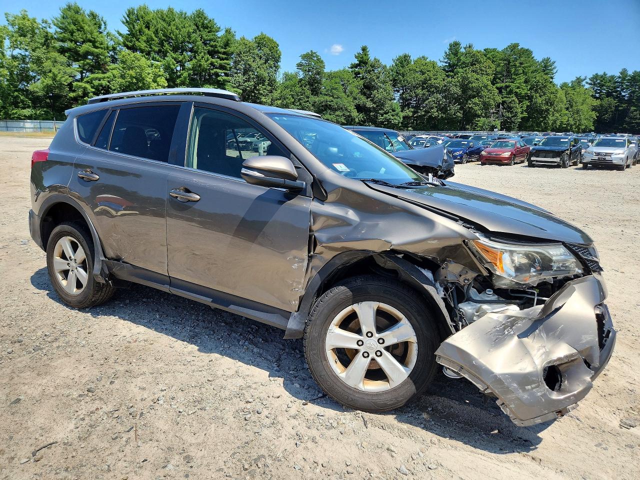 2014 Toyota Rav4 Xle Gray vin: JTMRFREV4ED085245