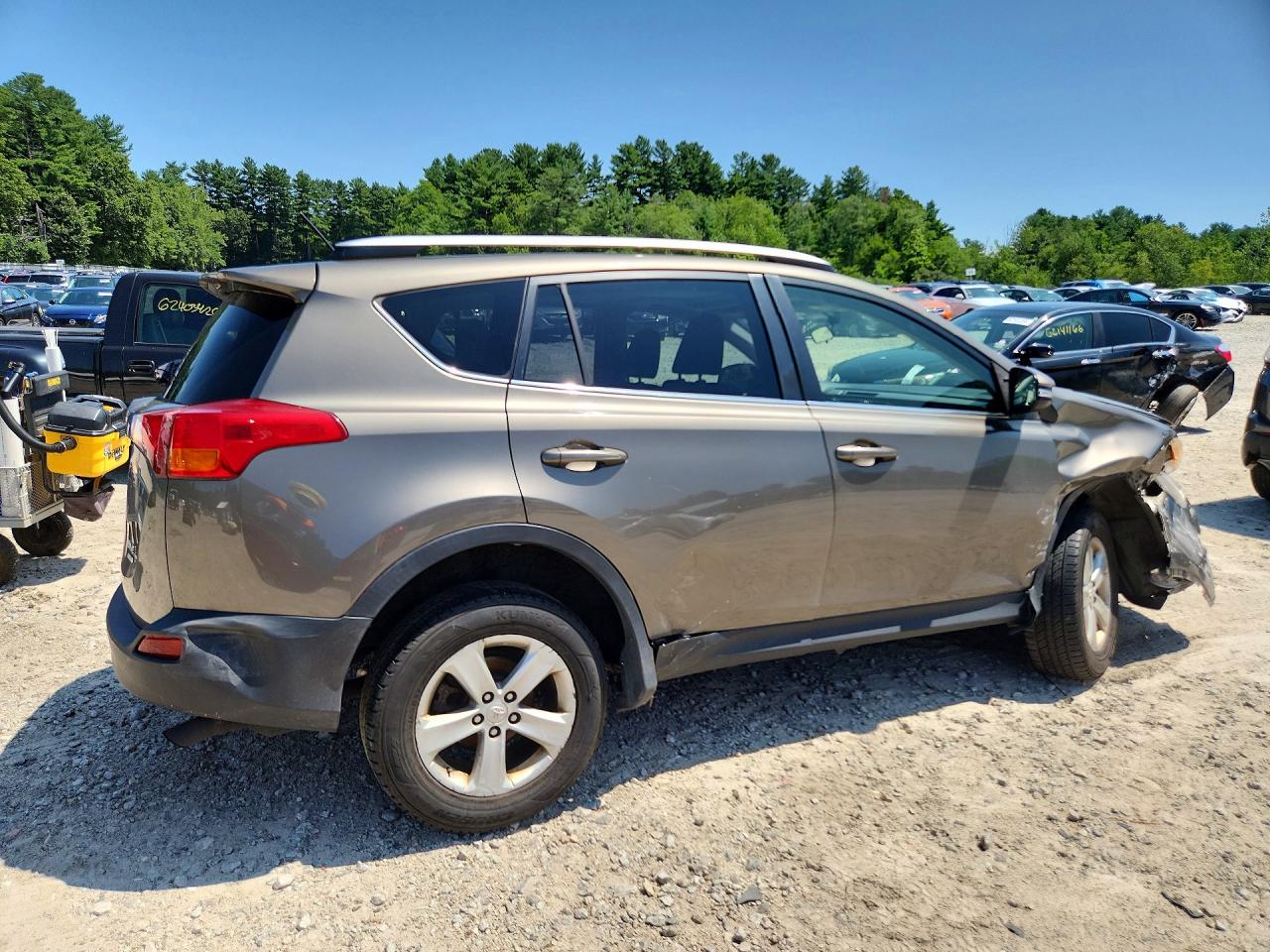 2014 Toyota Rav4 Xle Gray vin: JTMRFREV4ED085245