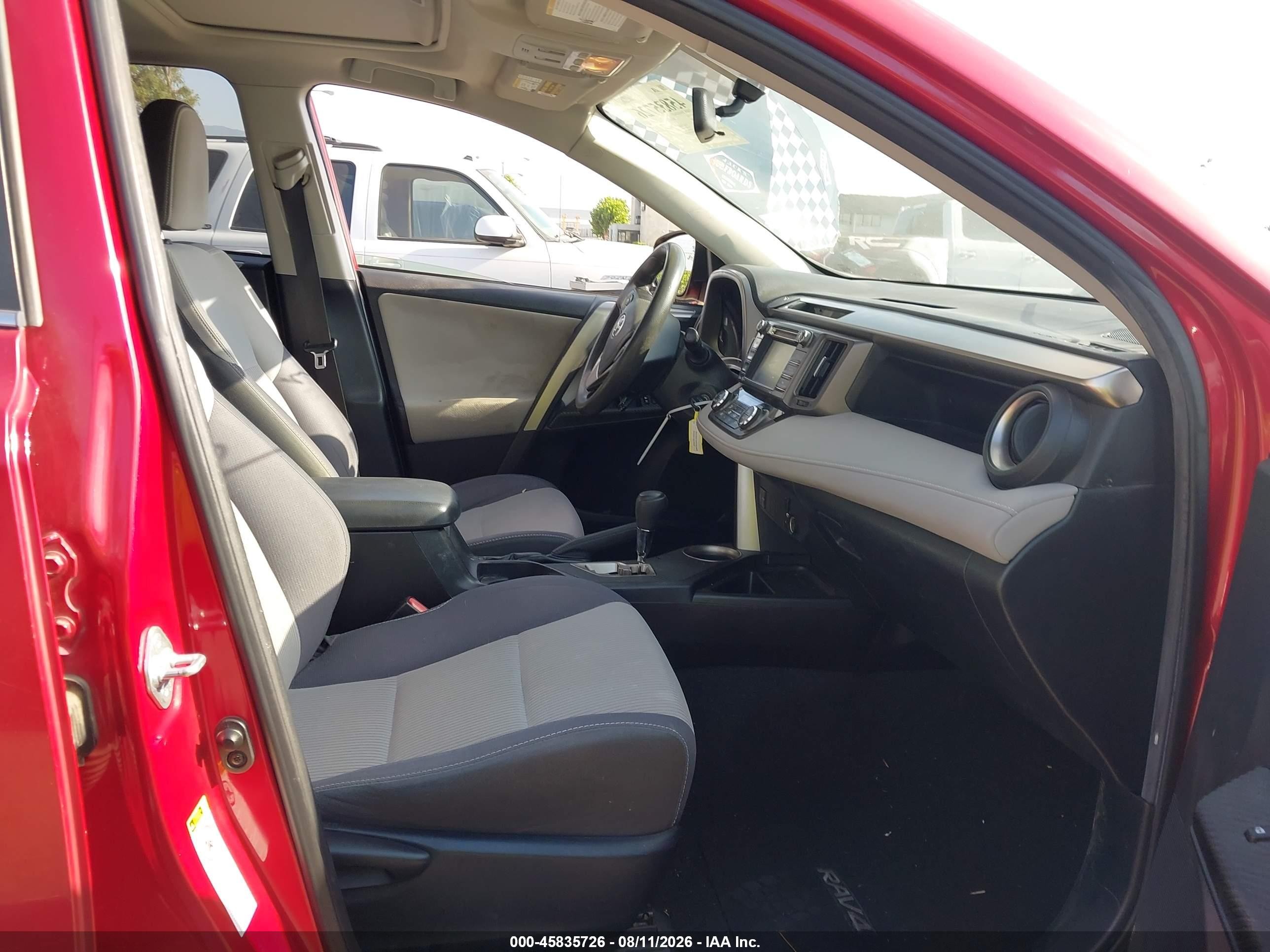 2015 Toyota Rav4 Xle Burgundy vin: JTMRFREV4FD113000