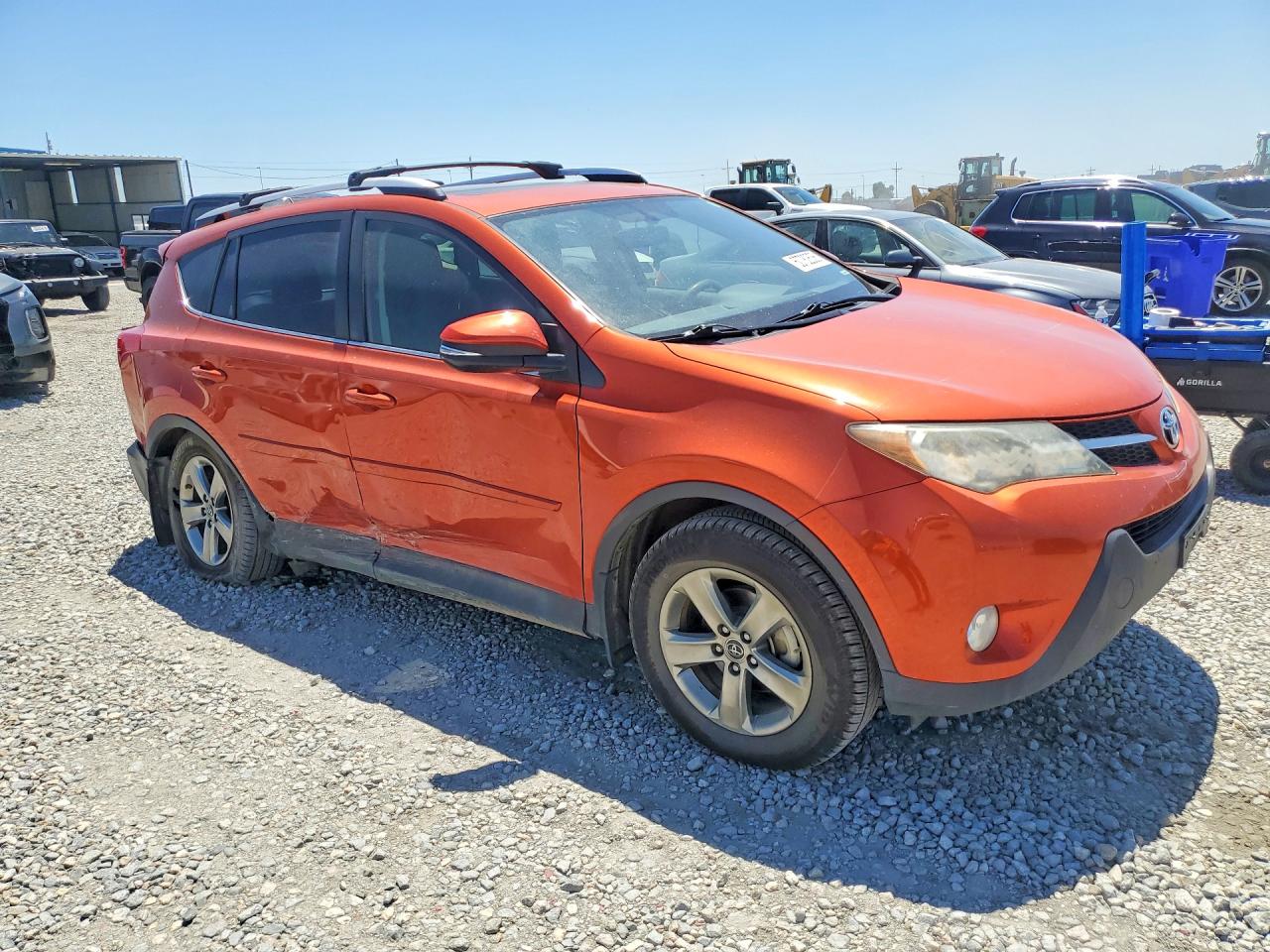 2015 Toyota Rav4 Xle Orange vin: JTMRFREV4FD128130