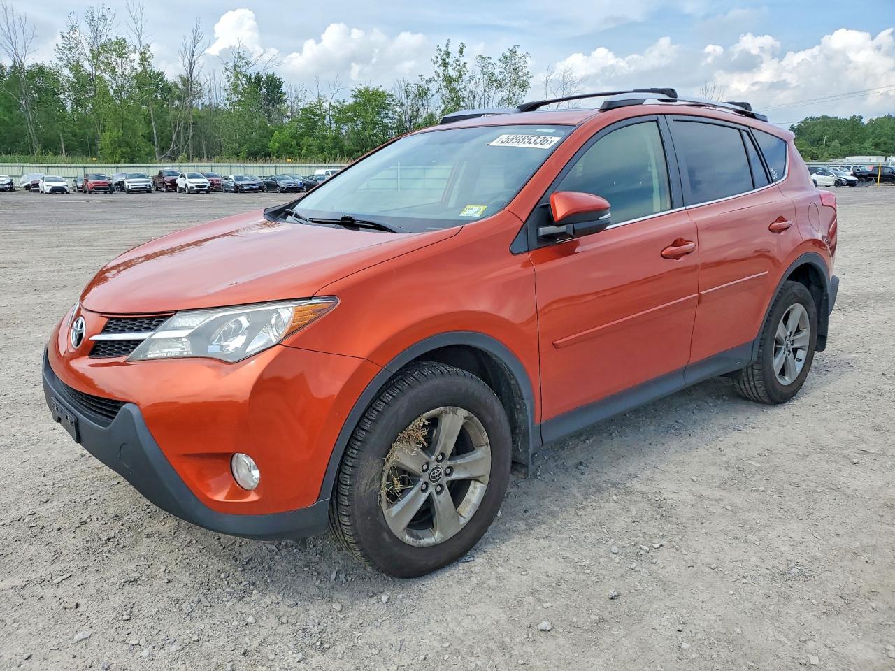 2015 Toyota Rav4 Xle Orange vin: JTMRFREV4FD159605