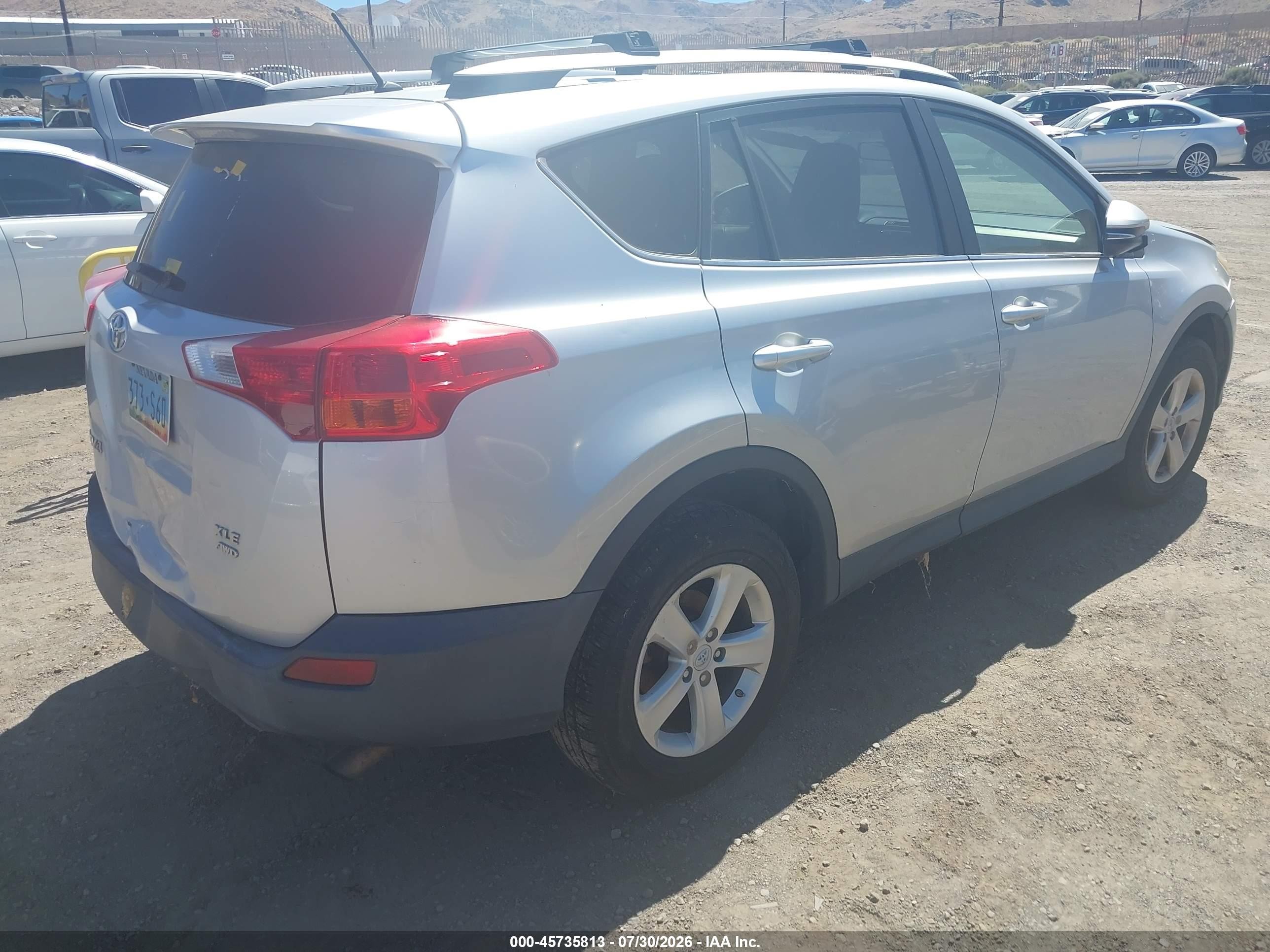 2013 Toyota Rav4 Xle Gray vin: JTMRFREV5D5005038