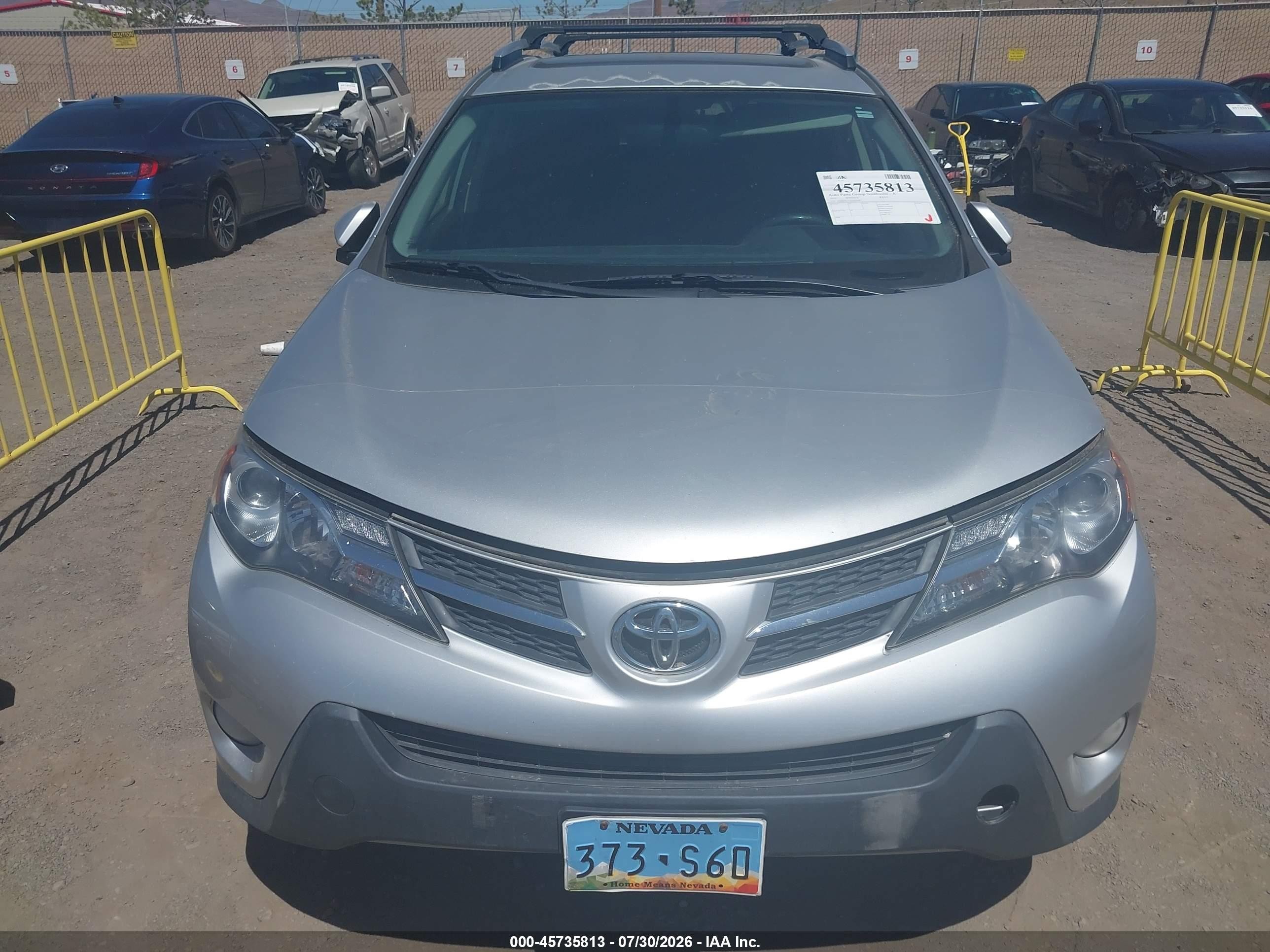 2013 Toyota Rav4 Xle Gray vin: JTMRFREV5D5005038