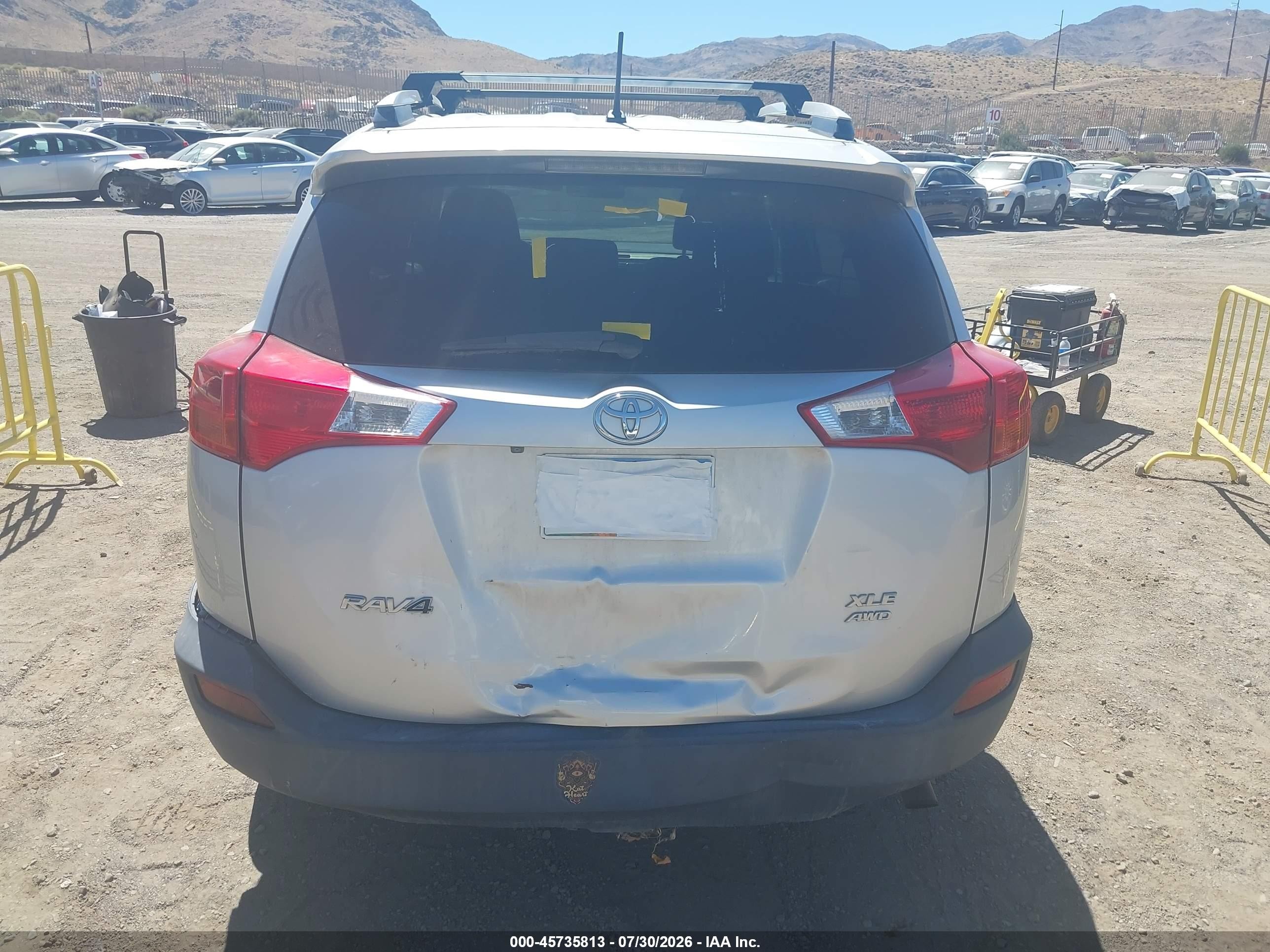 2013 Toyota Rav4 Xle Gray vin: JTMRFREV5D5005038