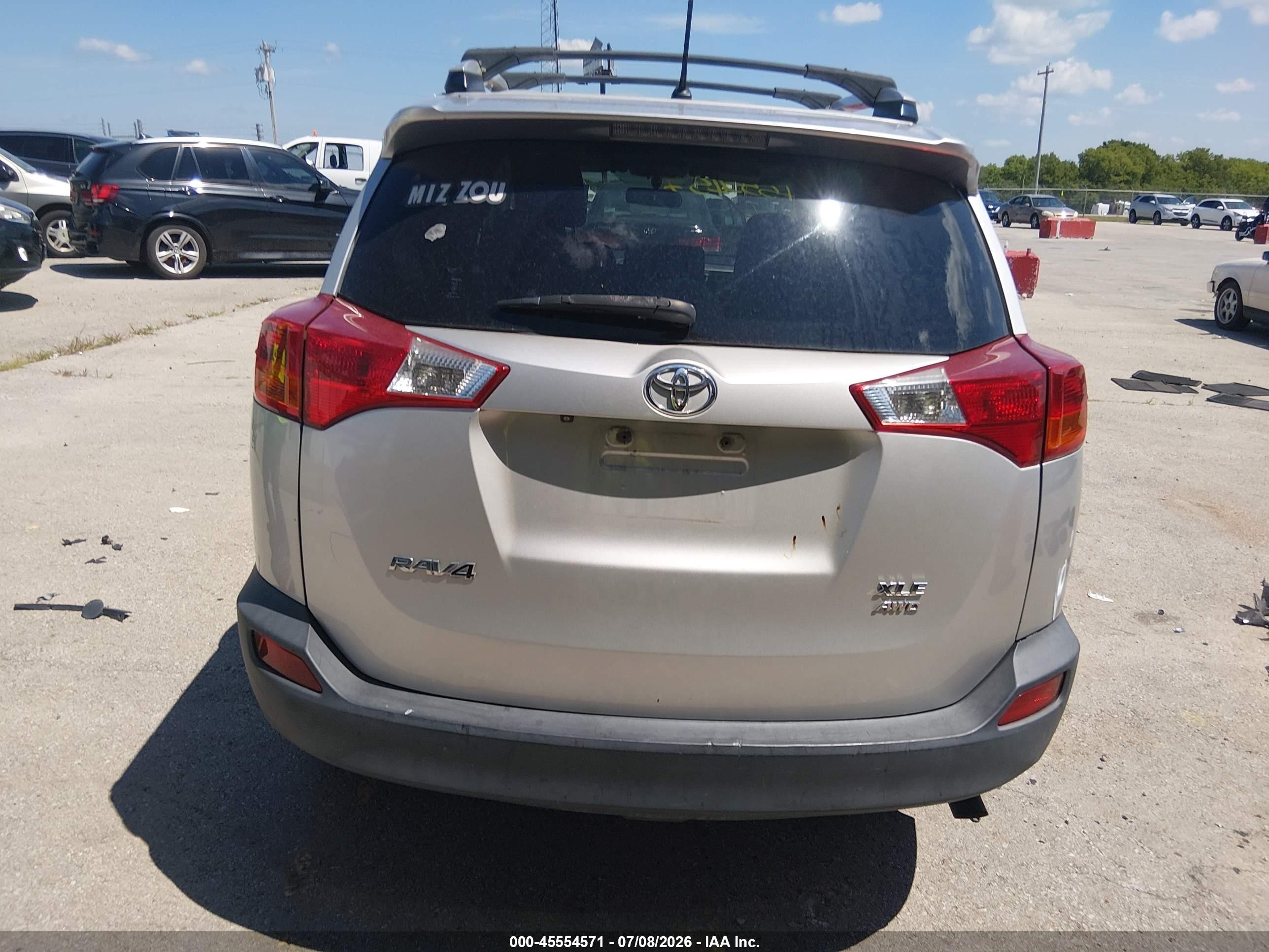 2013 Toyota Rav4 Xle Серебряный vin: JTMRFREV5D5013981