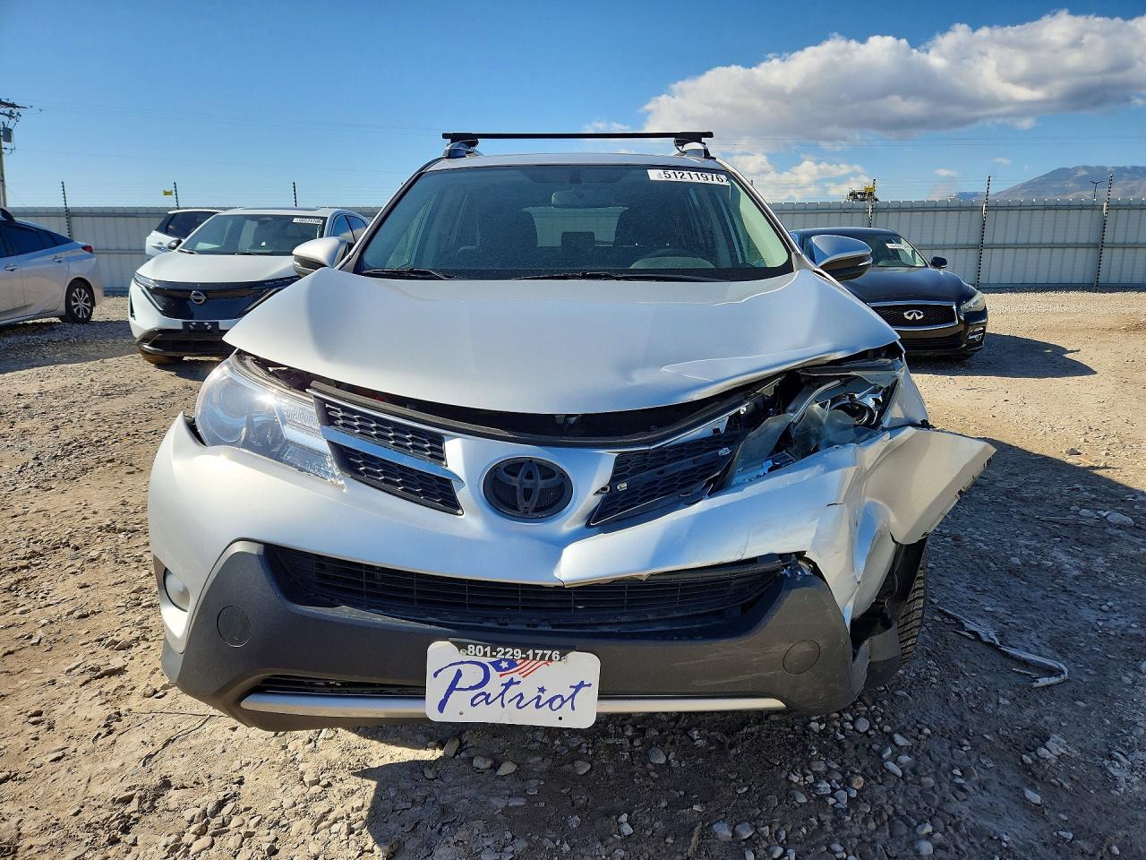 2013 Toyota Rav4 Xle Silver vin: JTMRFREV5DD002386