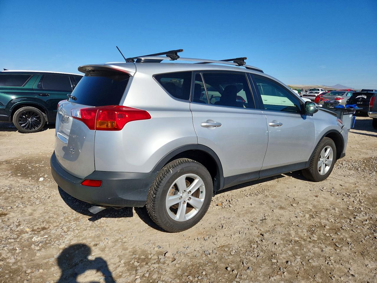 2013 Toyota Rav4 Xle Silver vin: JTMRFREV5DD002386