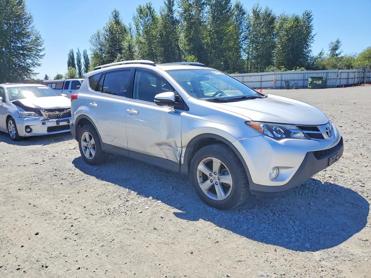 2013 Toyota Rav4 Xle Silver vin: JTMRFREV5DD012058