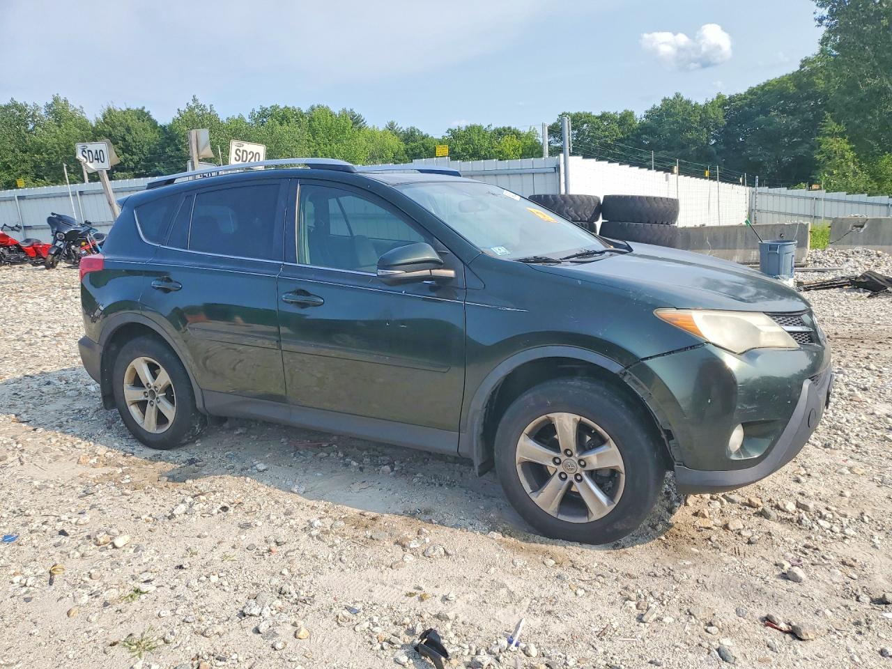 2013 Toyota Rav4 Xle Green vin: JTMRFREV5DD013386