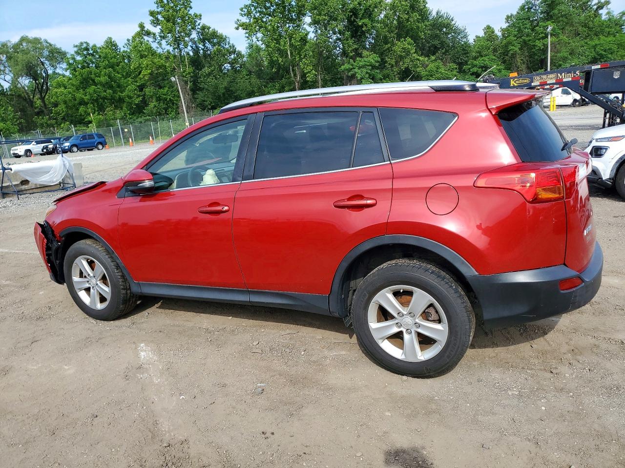 2013 Toyota Rav4 Xle Red vin: JTMRFREV5DD015672