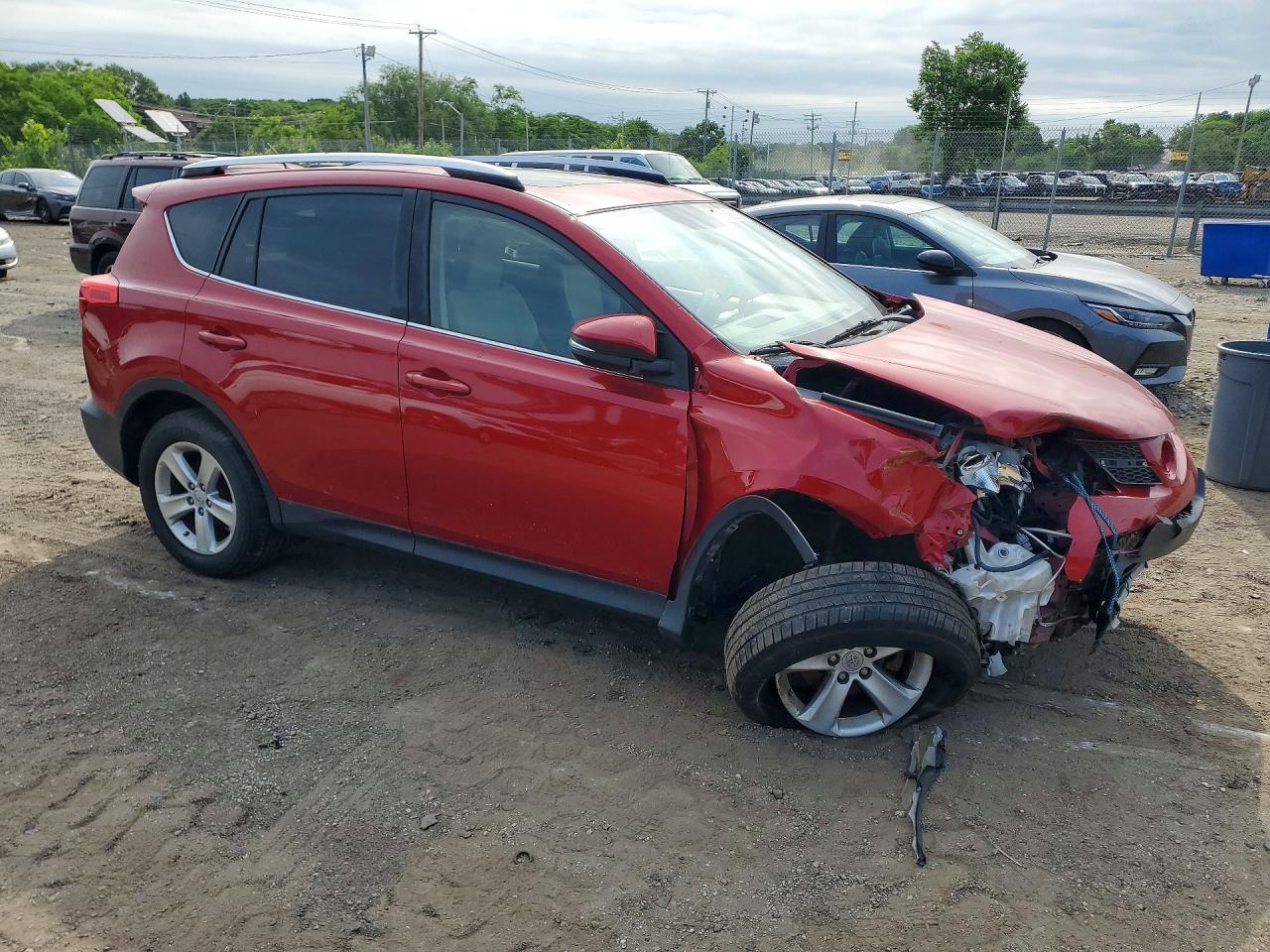 2013 Toyota Rav4 Xle Red vin: JTMRFREV5DD015672