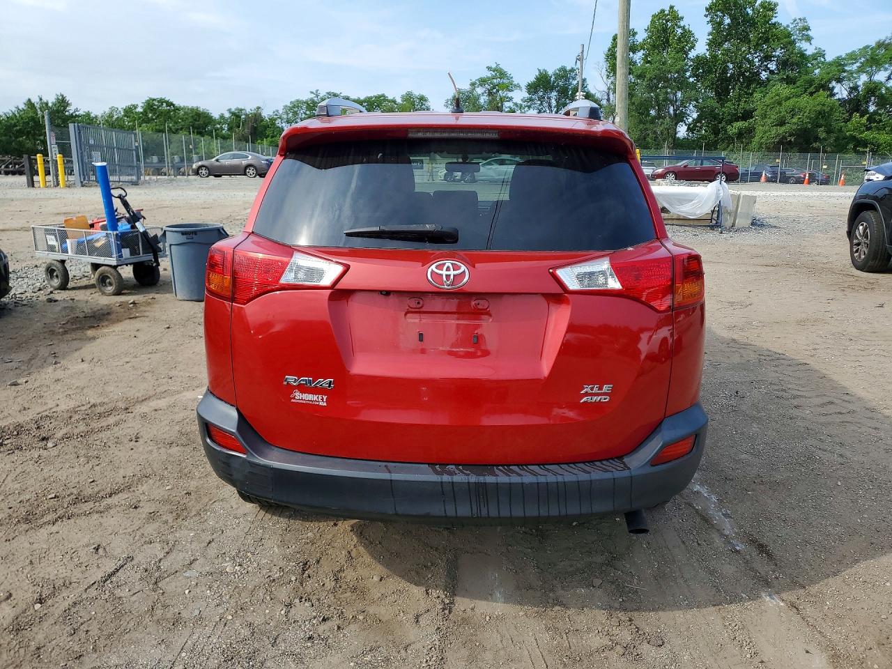 2013 Toyota Rav4 Xle Red vin: JTMRFREV5DD015672