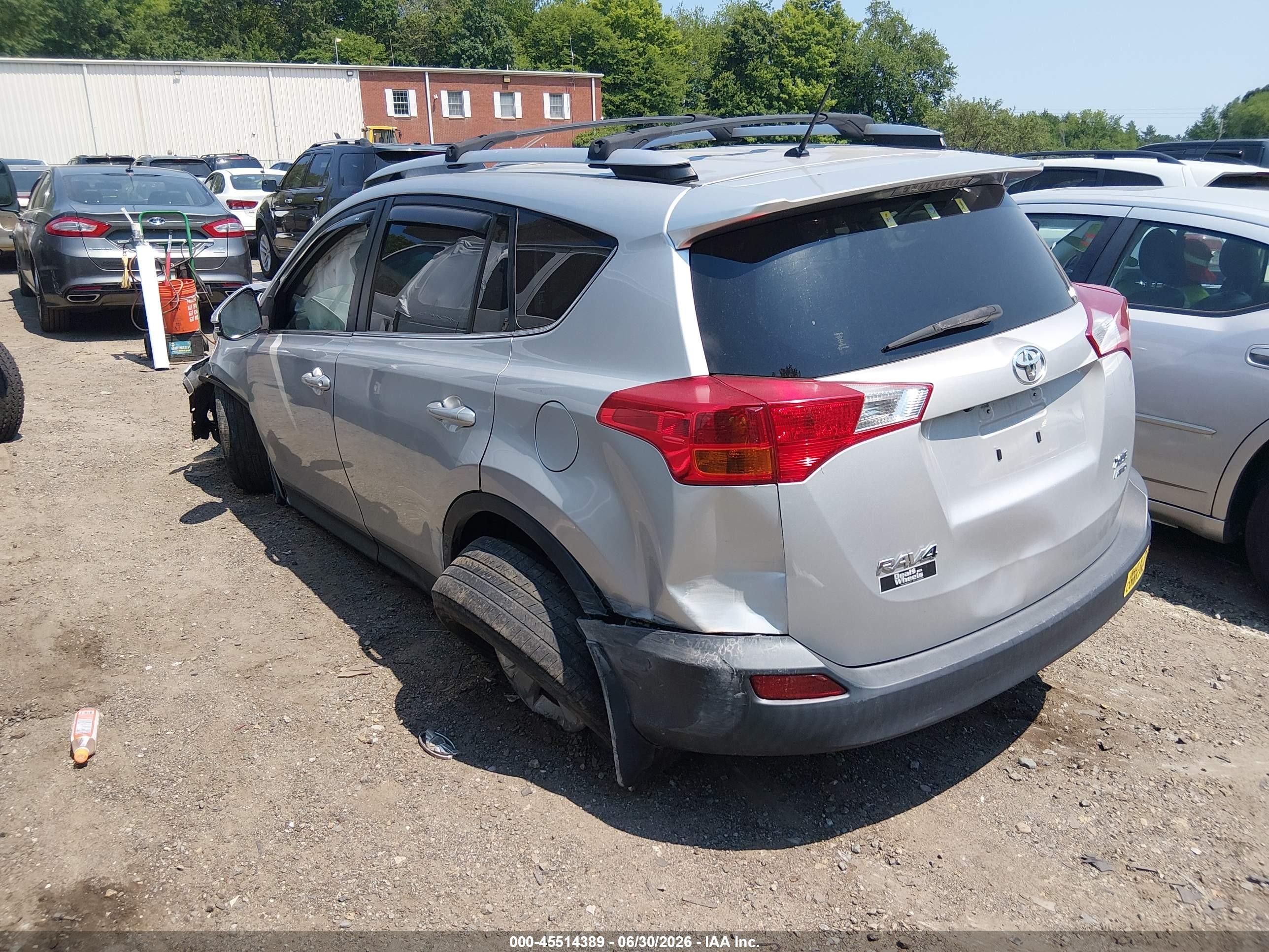 2013 Toyota Rav4 Xle Silver vin: JTMRFREV5DD020614