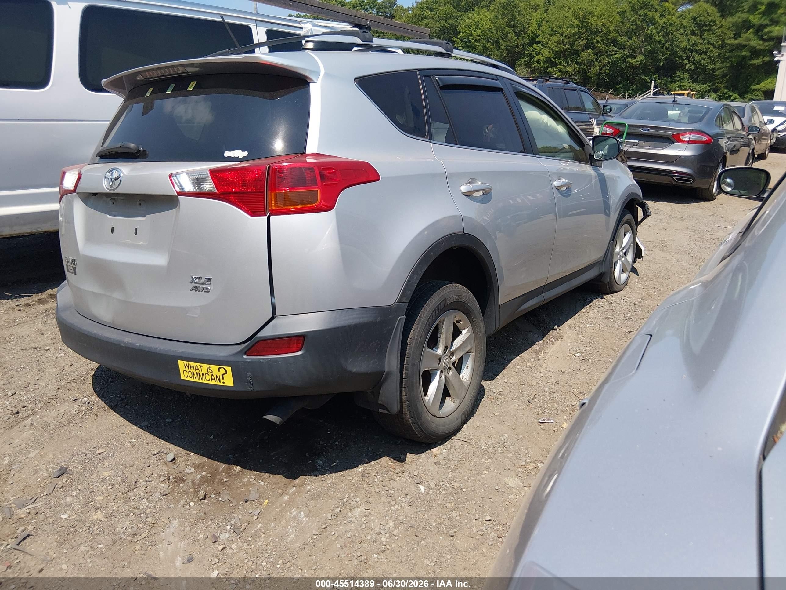 2013 Toyota Rav4 Xle Silver vin: JTMRFREV5DD020614