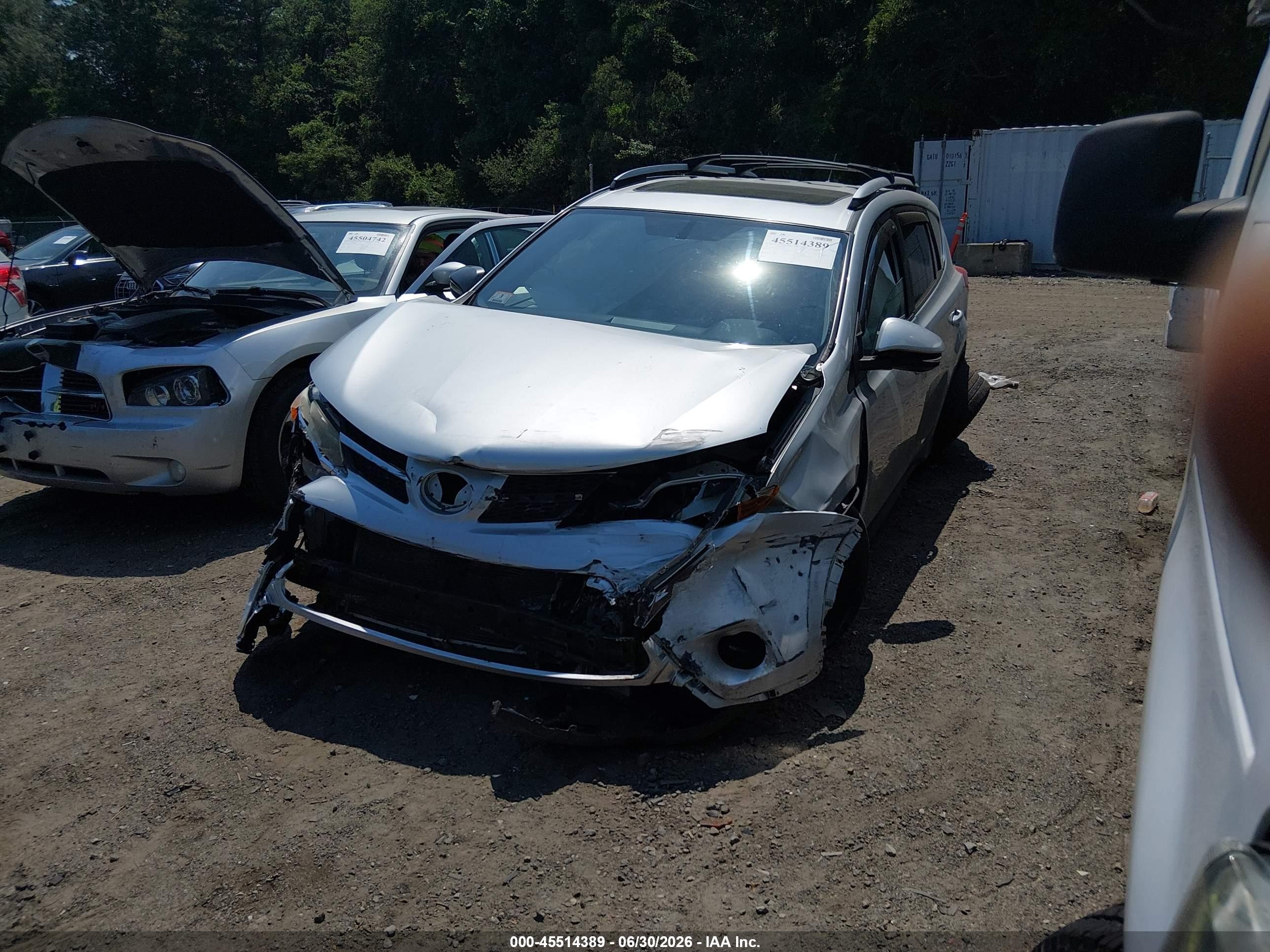 2013 Toyota Rav4 Xle Silver vin: JTMRFREV5DD020614
