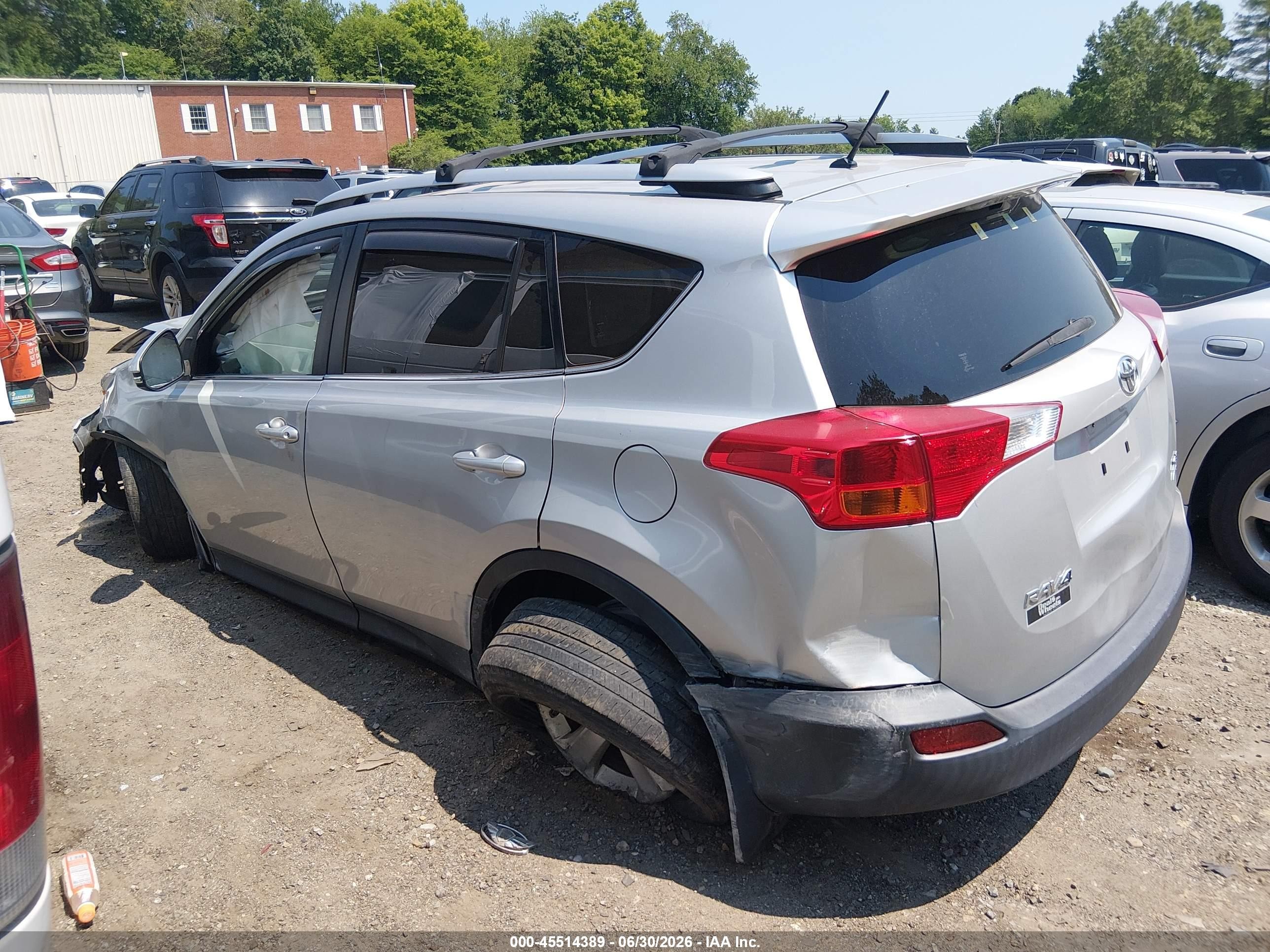 2013 Toyota Rav4 Xle Silver vin: JTMRFREV5DD020614