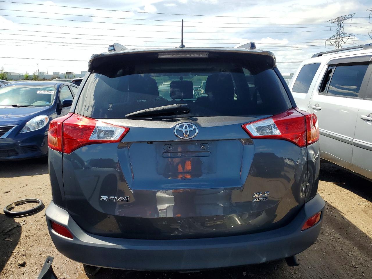2013 Toyota Rav4 Xle Gray vin: JTMRFREV5DD027515