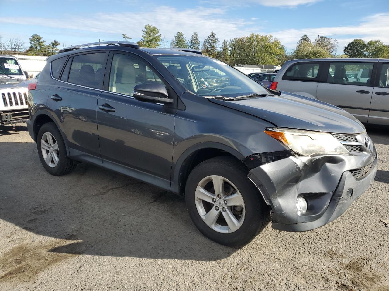 2013 Toyota Rav4 Xle Gray vin: JTMRFREV5DD043360