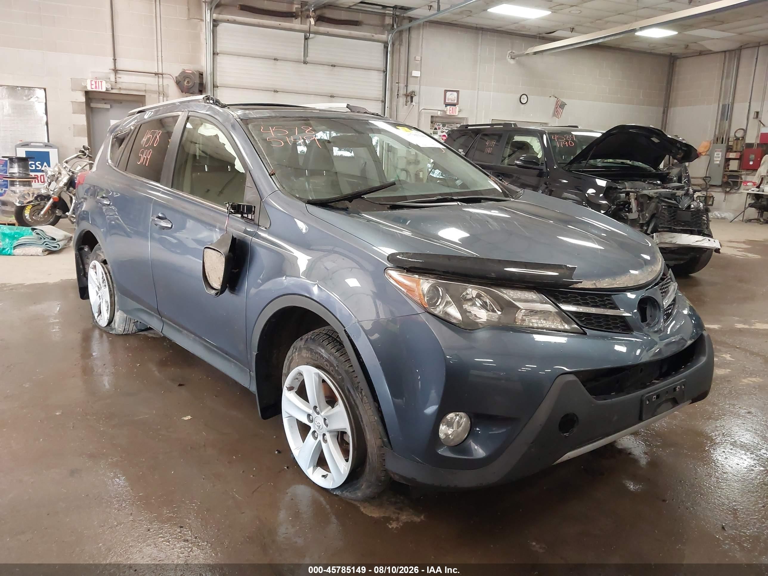 2014 Toyota Rav4 Xle Blue vin: JTMRFREV5ED084640