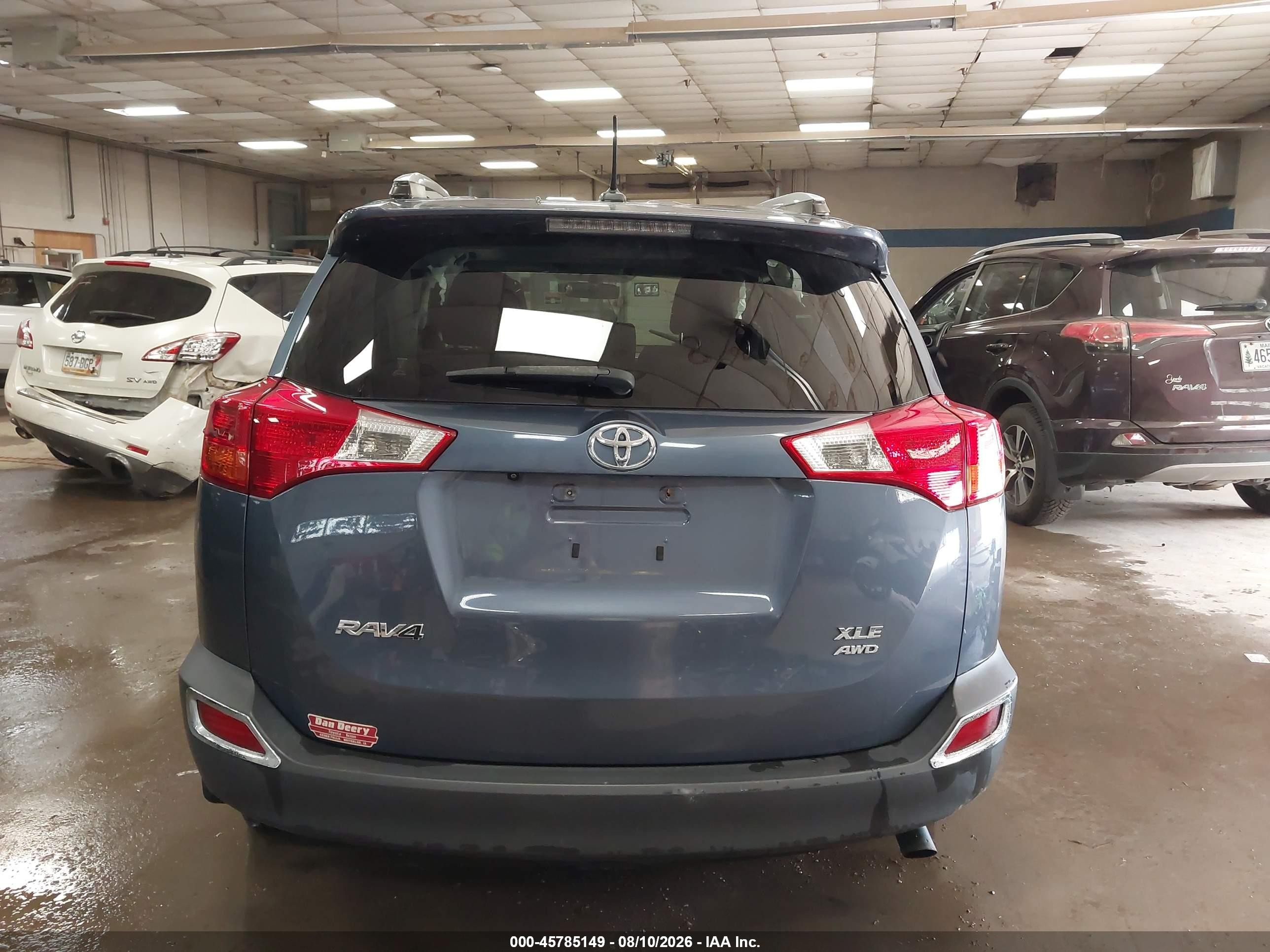 2014 Toyota Rav4 Xle Blue vin: JTMRFREV5ED084640