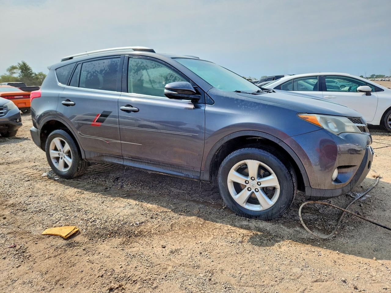 2014 Toyota Rav4 Xle Gray vin: JTMRFREV5ED091071