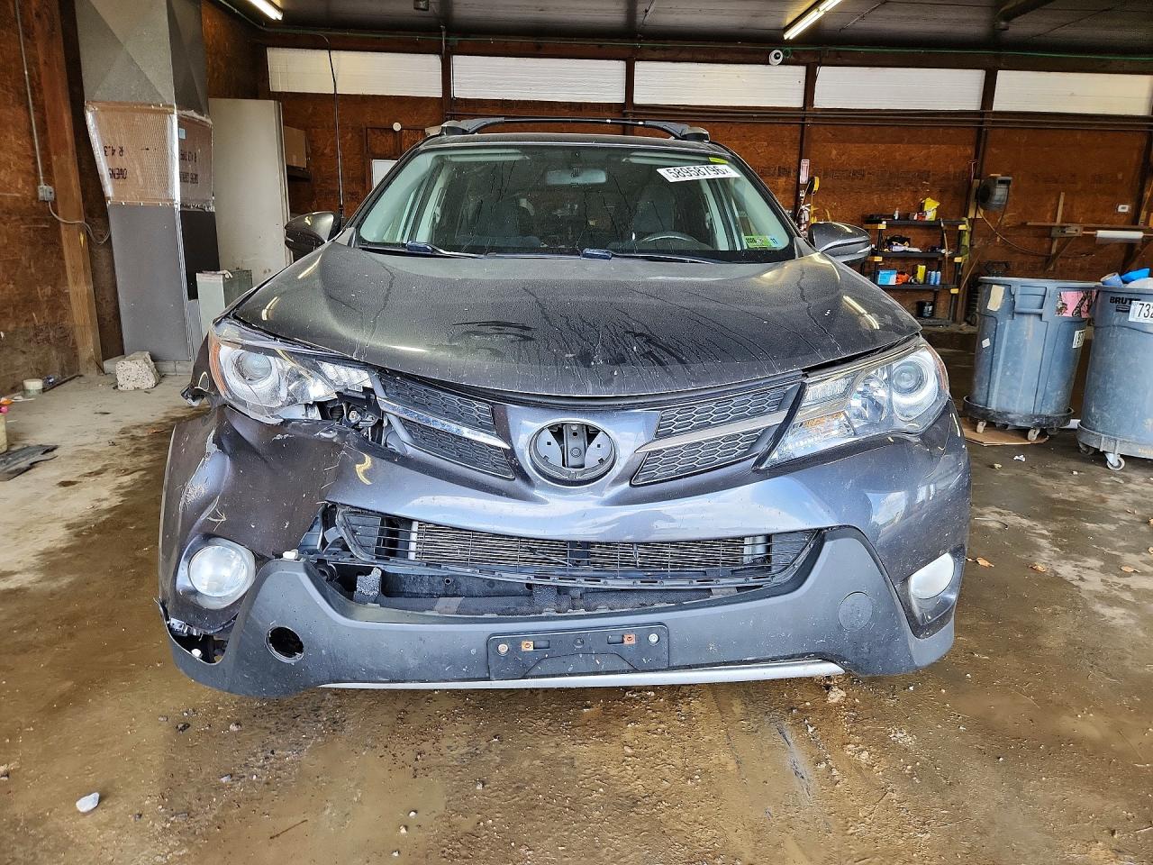 2014 Toyota Rav4 Xle Gray vin: JTMRFREV5ED094309
