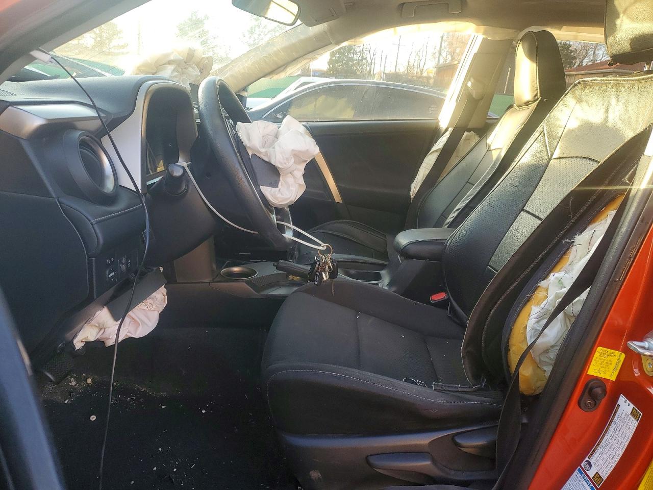 2015 Toyota Rav4 Xle Orange vin: JTMRFREV5FD151626