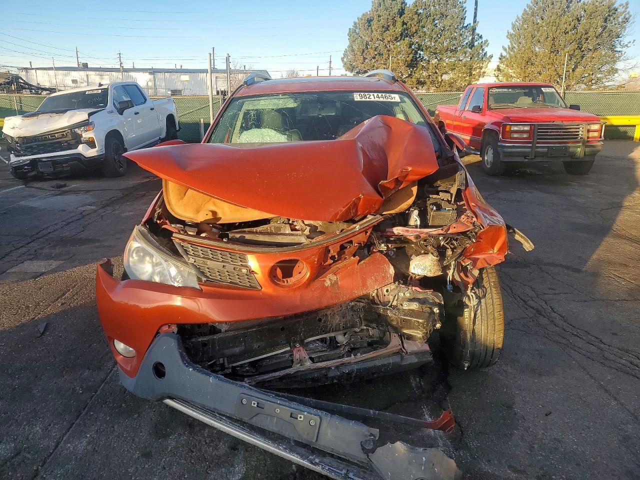 2015 Toyota Rav4 Xle Orange vin: JTMRFREV5FD151626