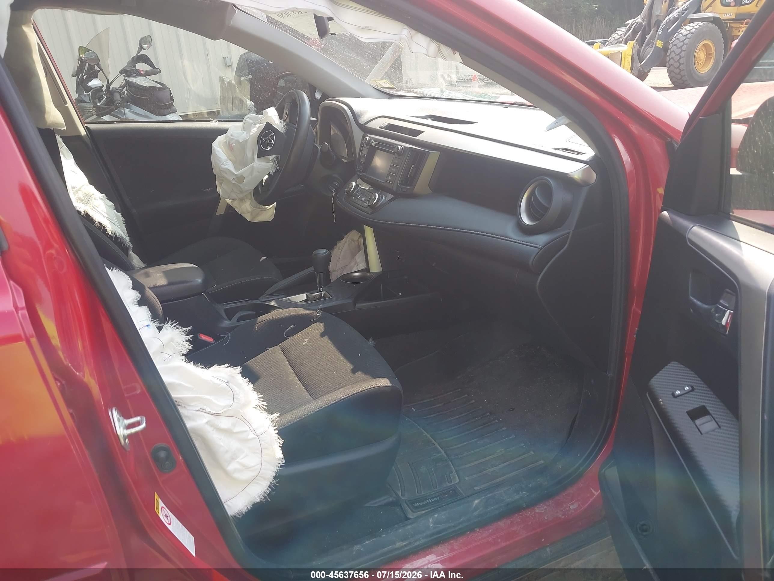 2015 Toyota Rav4 Xle Red vin: JTMRFREV5FD173612