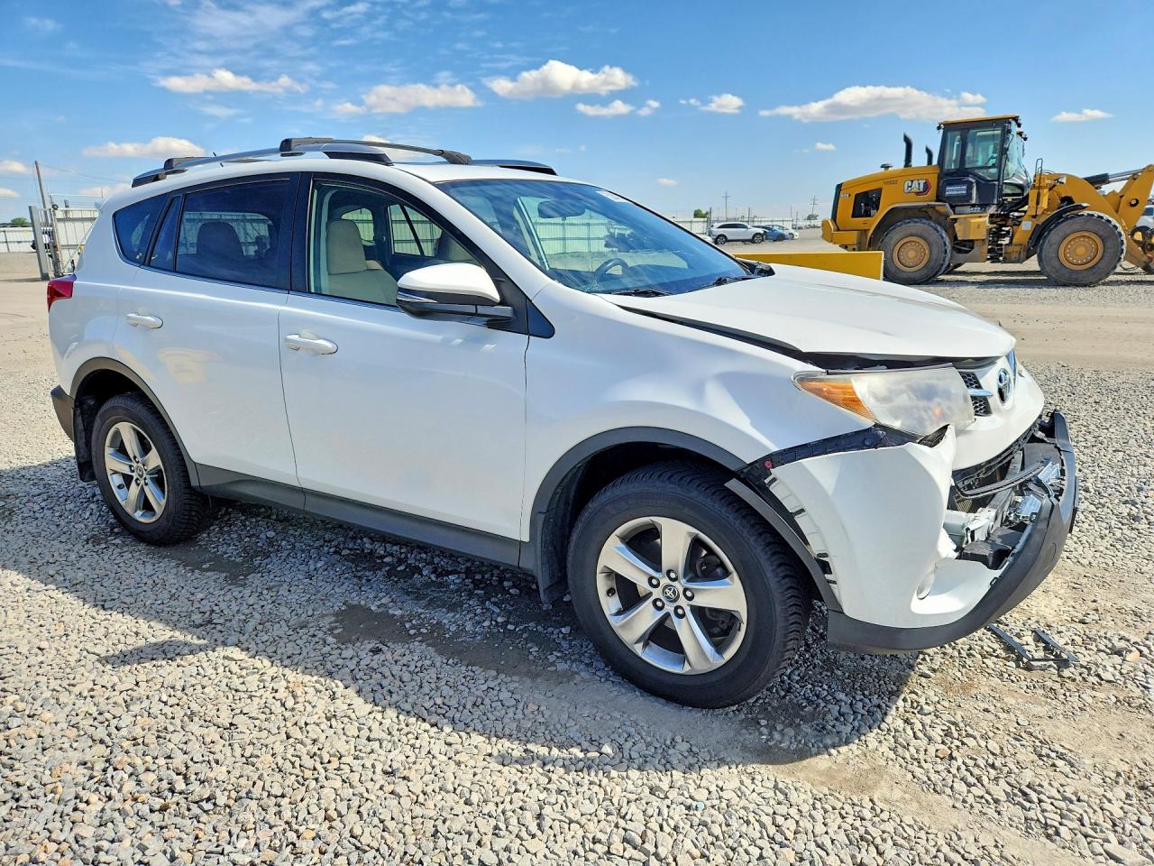 2015 Toyota Rav4 Xle White vin: JTMRFREV5FJ032816