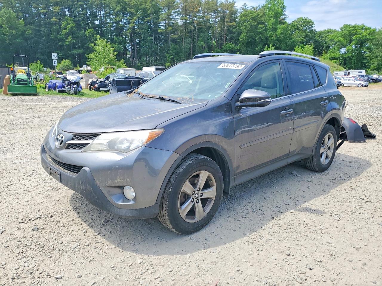 2015 Toyota Rav4 Xle Серый vin: JTMRFREV5FJ033352