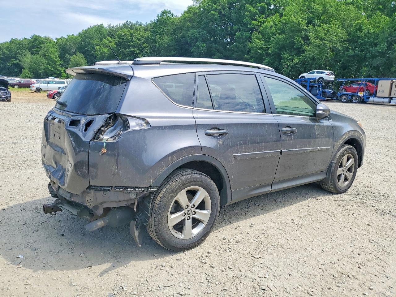 2015 Toyota Rav4 Xle Gray vin: JTMRFREV5FJ033352
