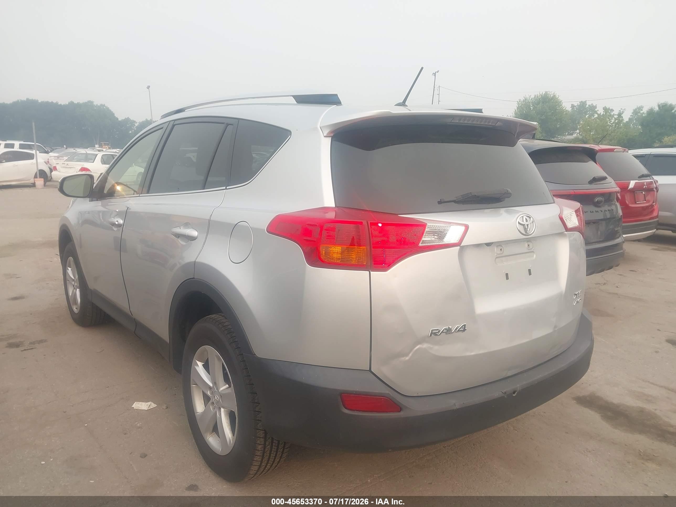 2013 Toyota Rav4 Xle Silver vin: JTMRFREV6D5005274