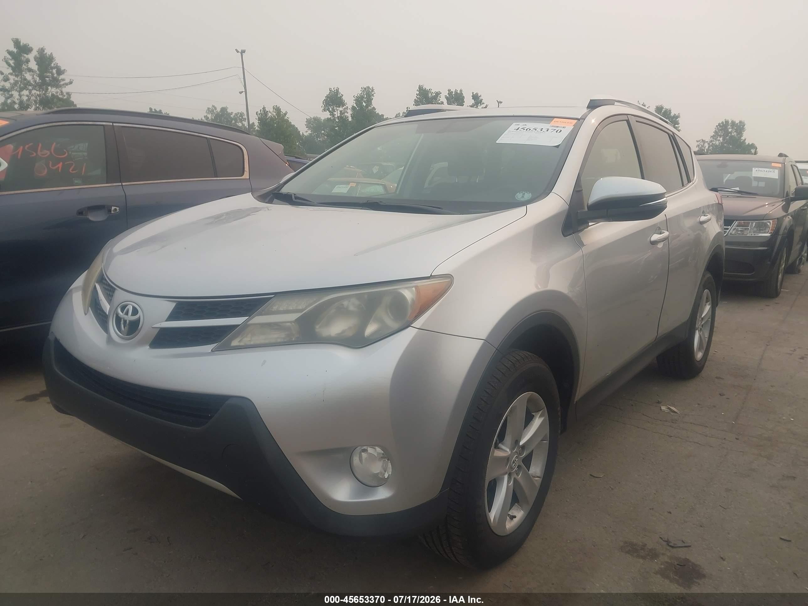 2013 Toyota Rav4 Xle Silver vin: JTMRFREV6D5005274