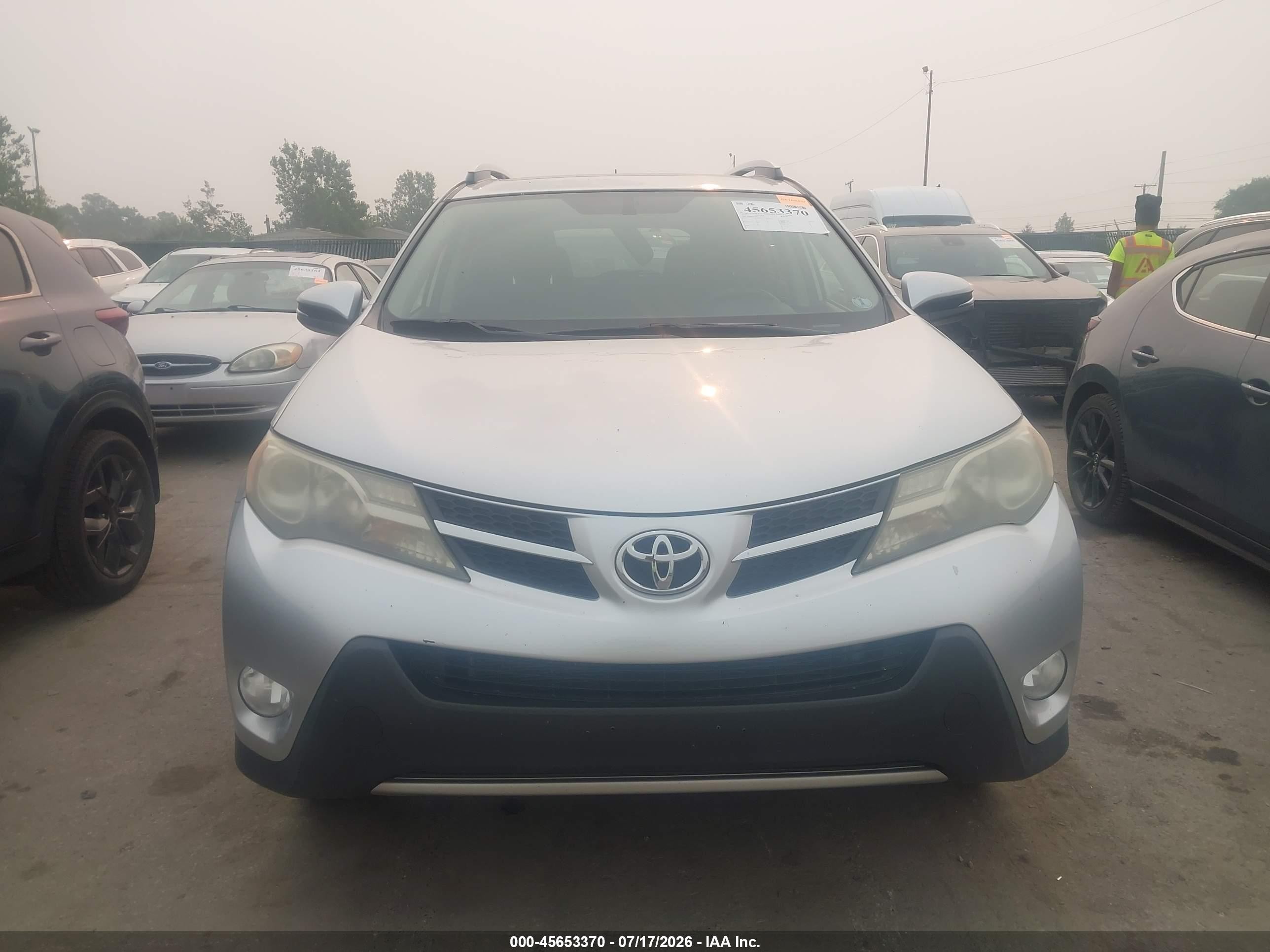 2013 Toyota Rav4 Xle Silver vin: JTMRFREV6D5005274