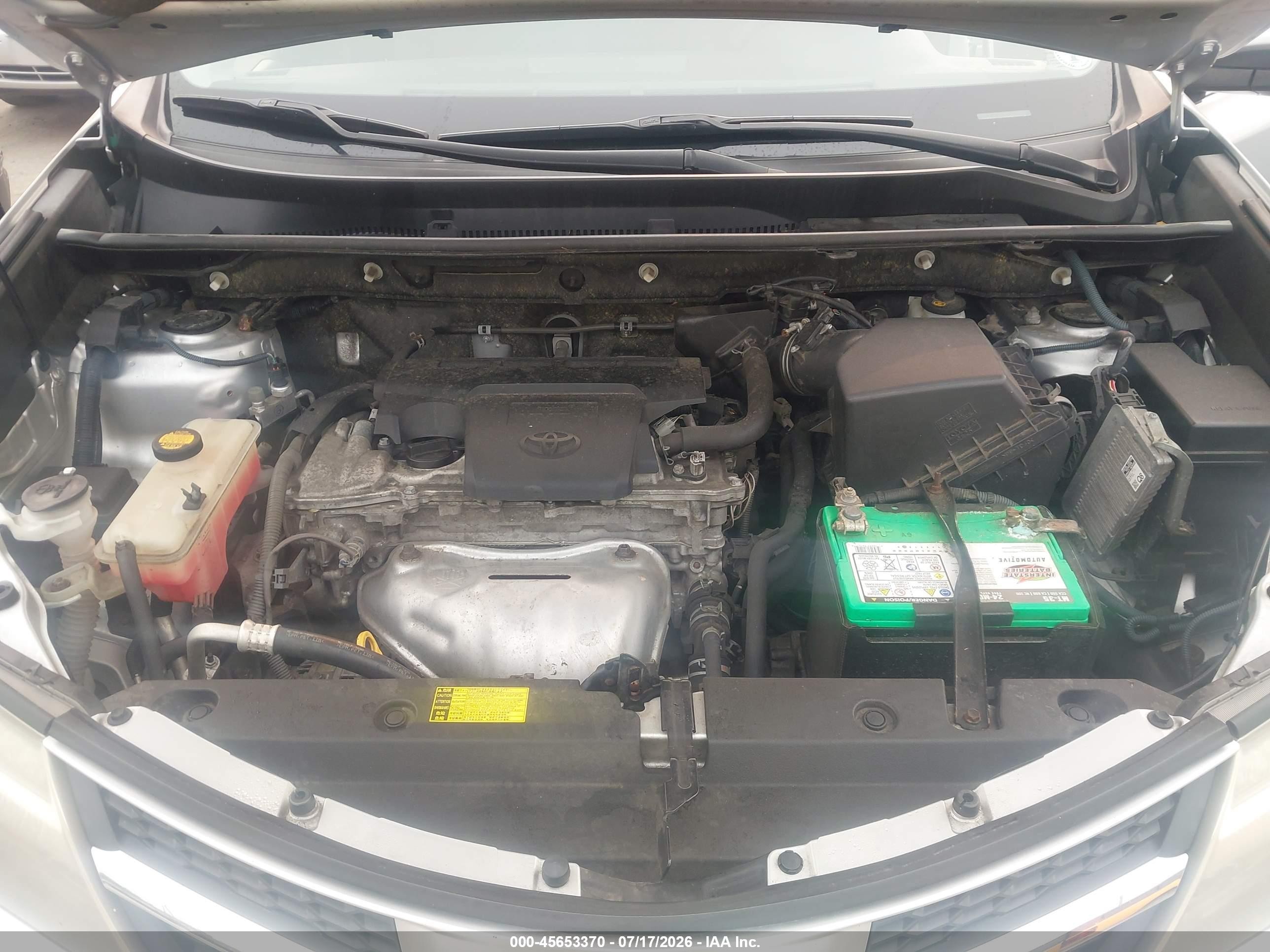 2013 Toyota Rav4 Xle Silver vin: JTMRFREV6D5005274
