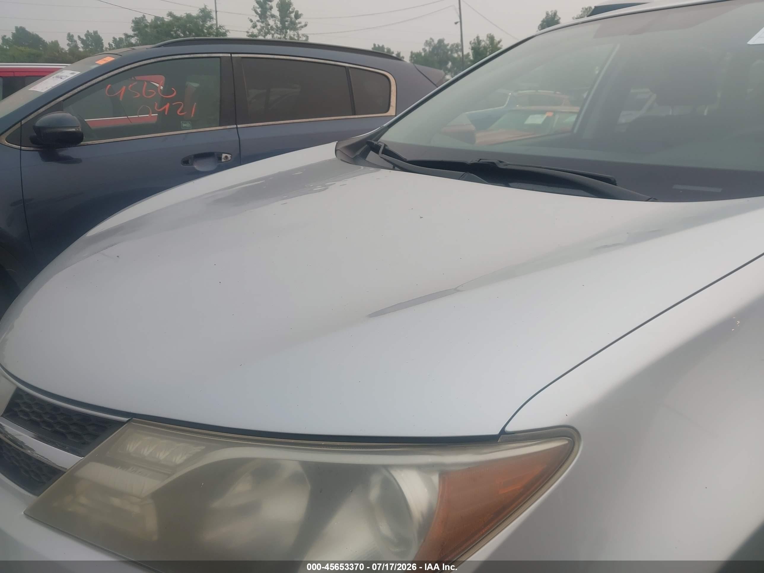 2013 Toyota Rav4 Xle Silver vin: JTMRFREV6D5005274