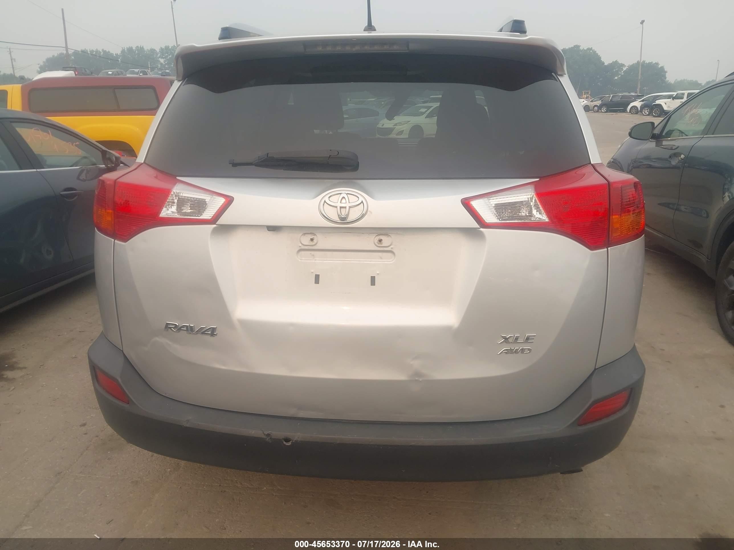 2013 Toyota Rav4 Xle Silver vin: JTMRFREV6D5005274