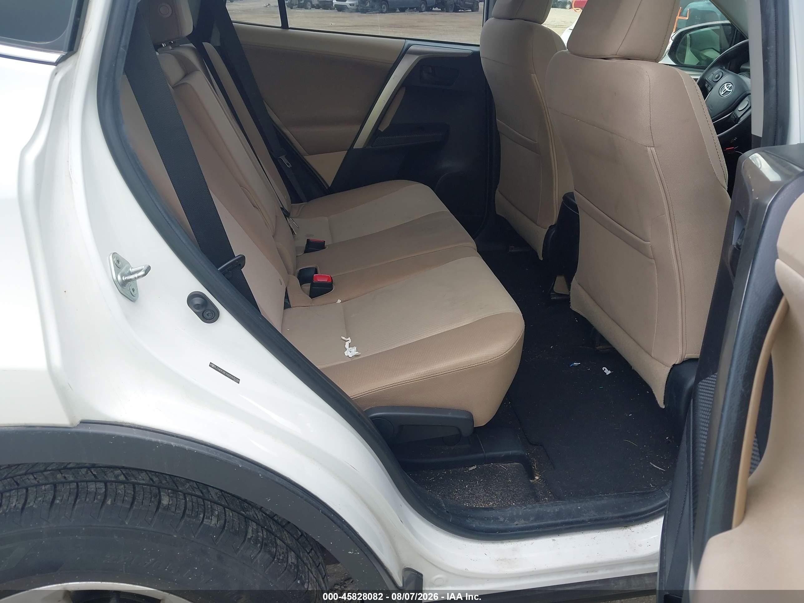 2013 Toyota Rav4 Xle White vin: JTMRFREV6D5005288
