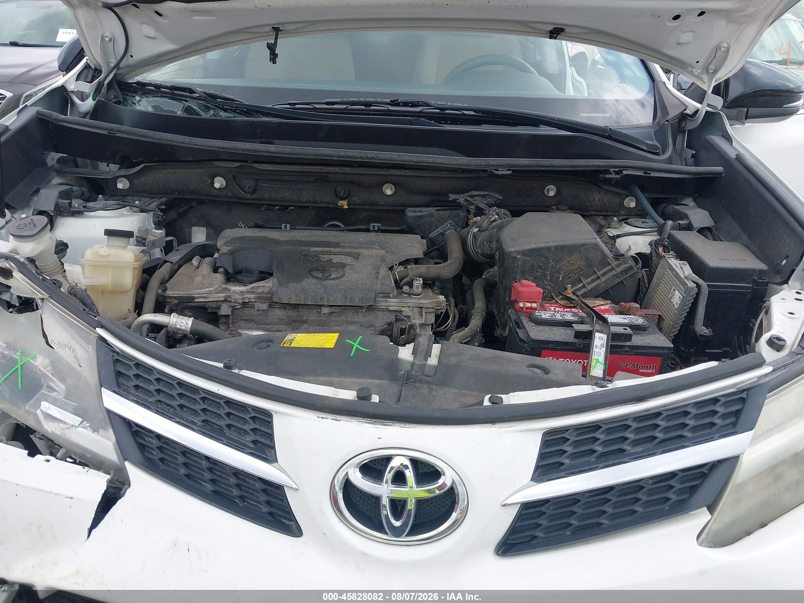 2013 Toyota Rav4 Xle White vin: JTMRFREV6D5005288