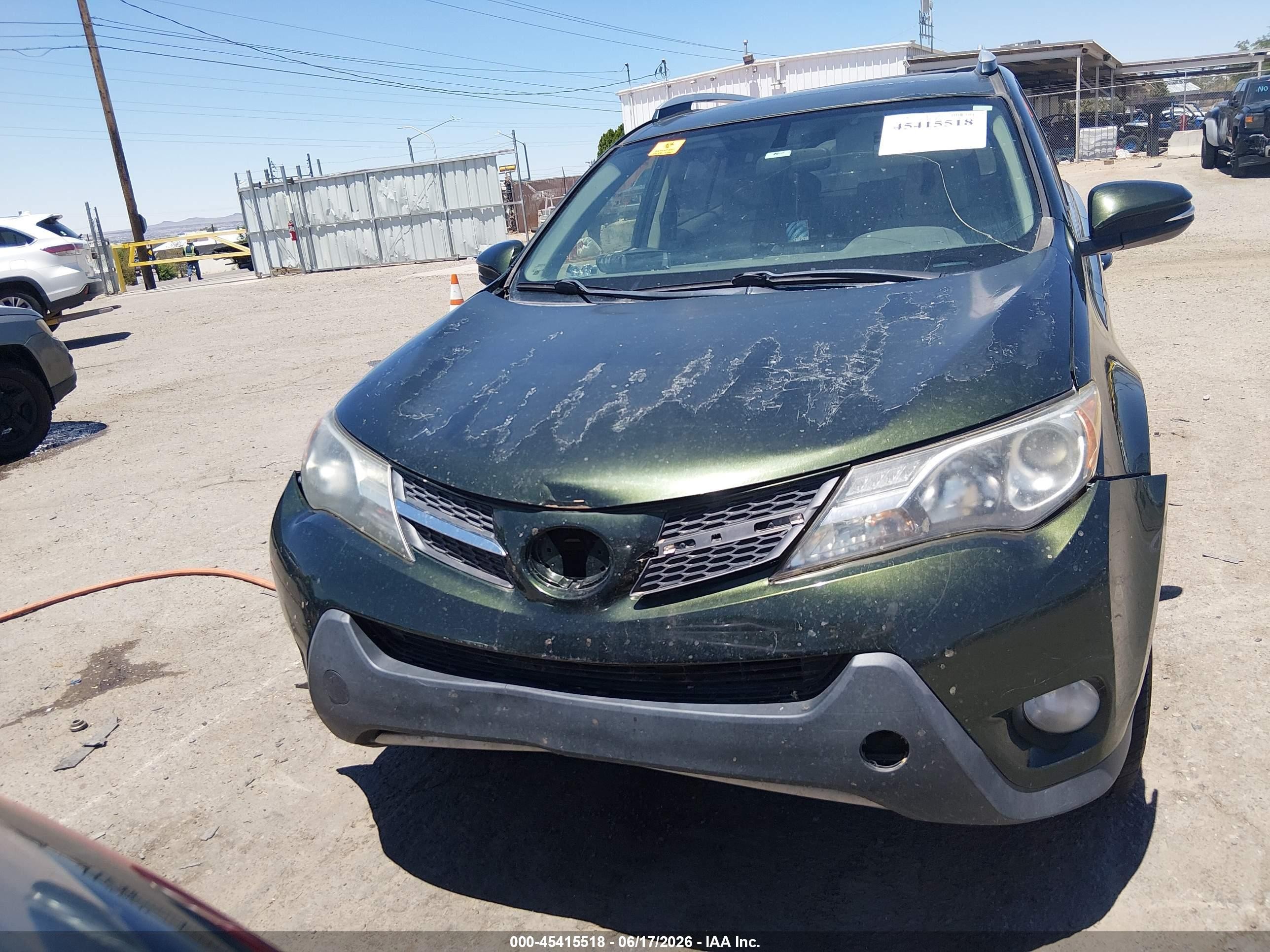 2013 Toyota Rav4 Xle Green vin: JTMRFREV6D5021314