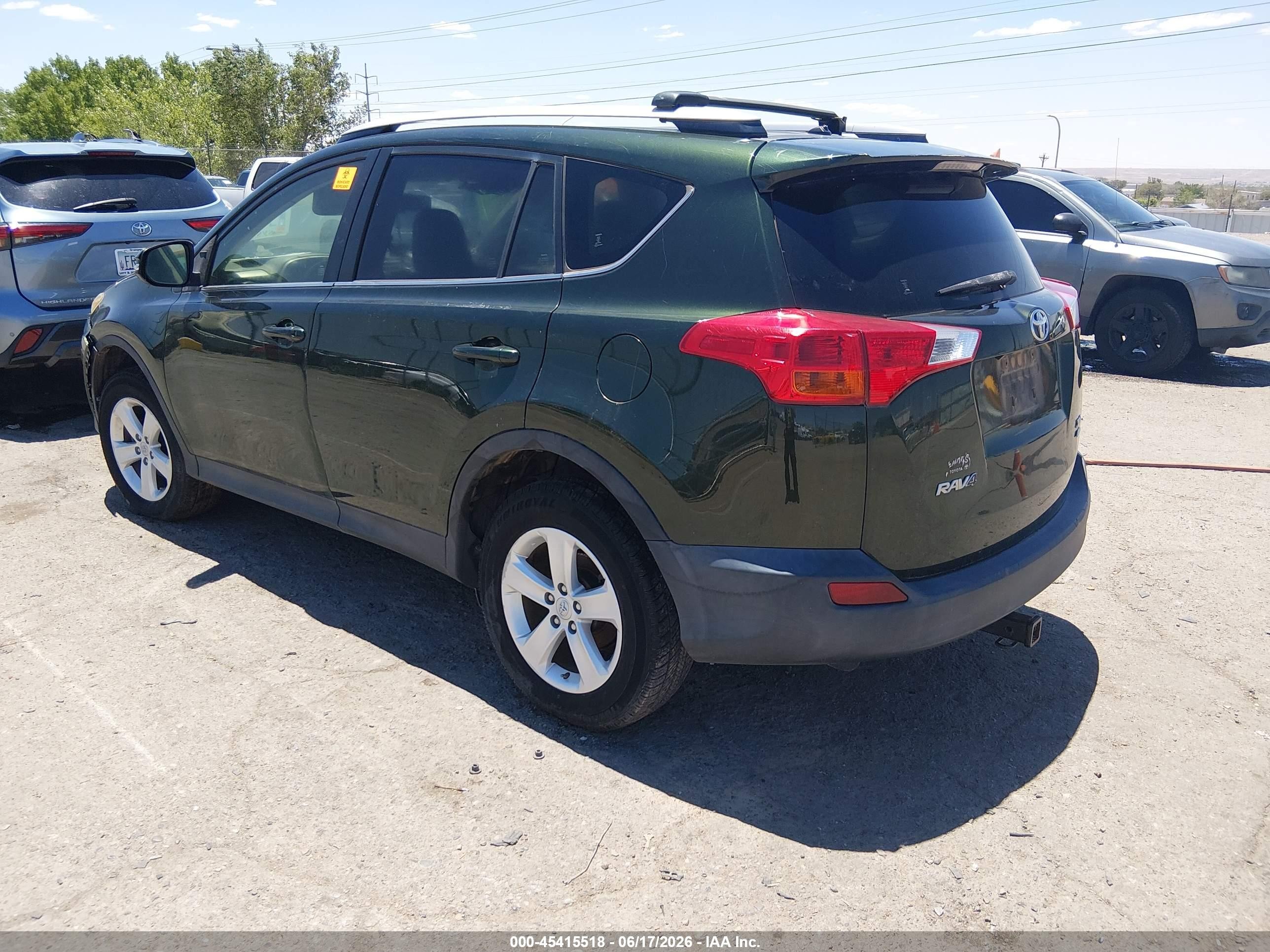 2013 Toyota Rav4 Xle Green vin: JTMRFREV6D5021314